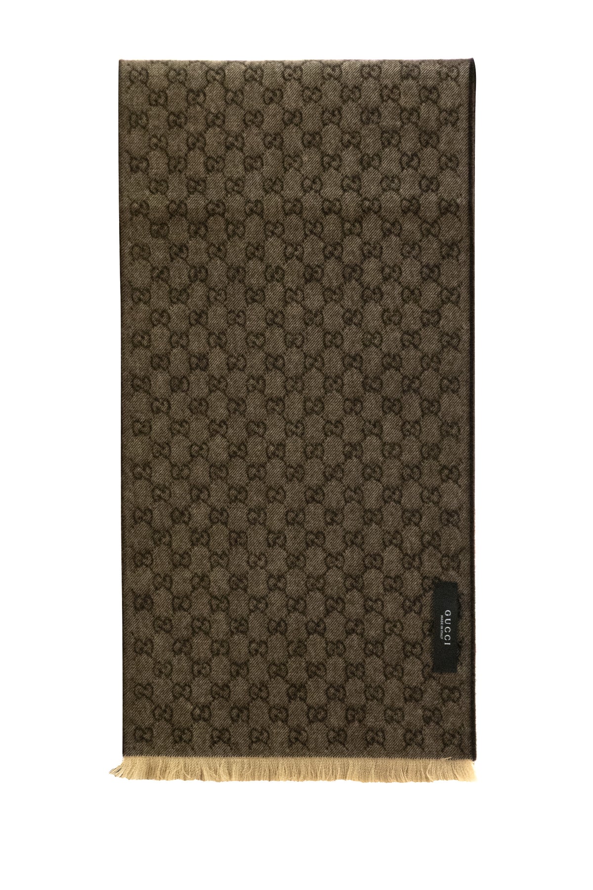 GUCCI Brown wool scarf