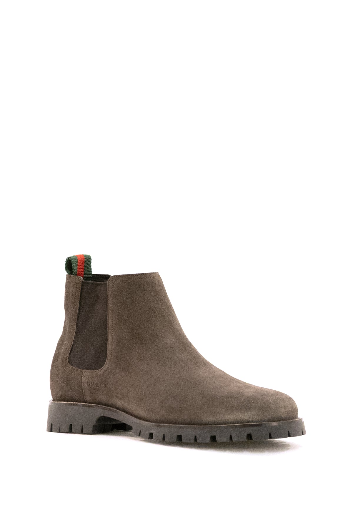 GUCCI Brown suede Chelsea boots, view 2