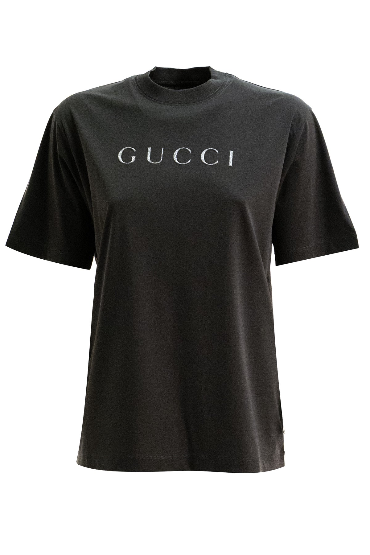 GUCCI Black cotton jersey T-shirt