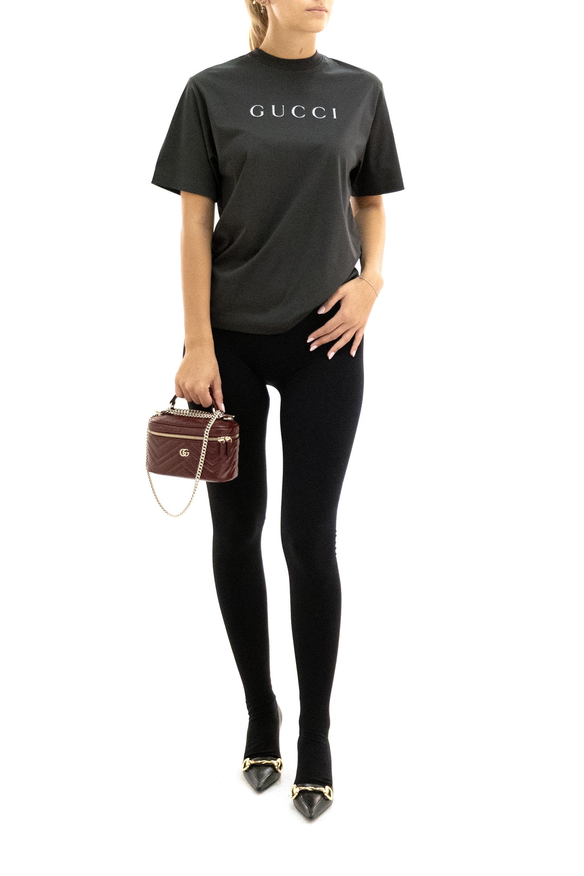 GUCCI Black cotton jersey T-shirt, view 2