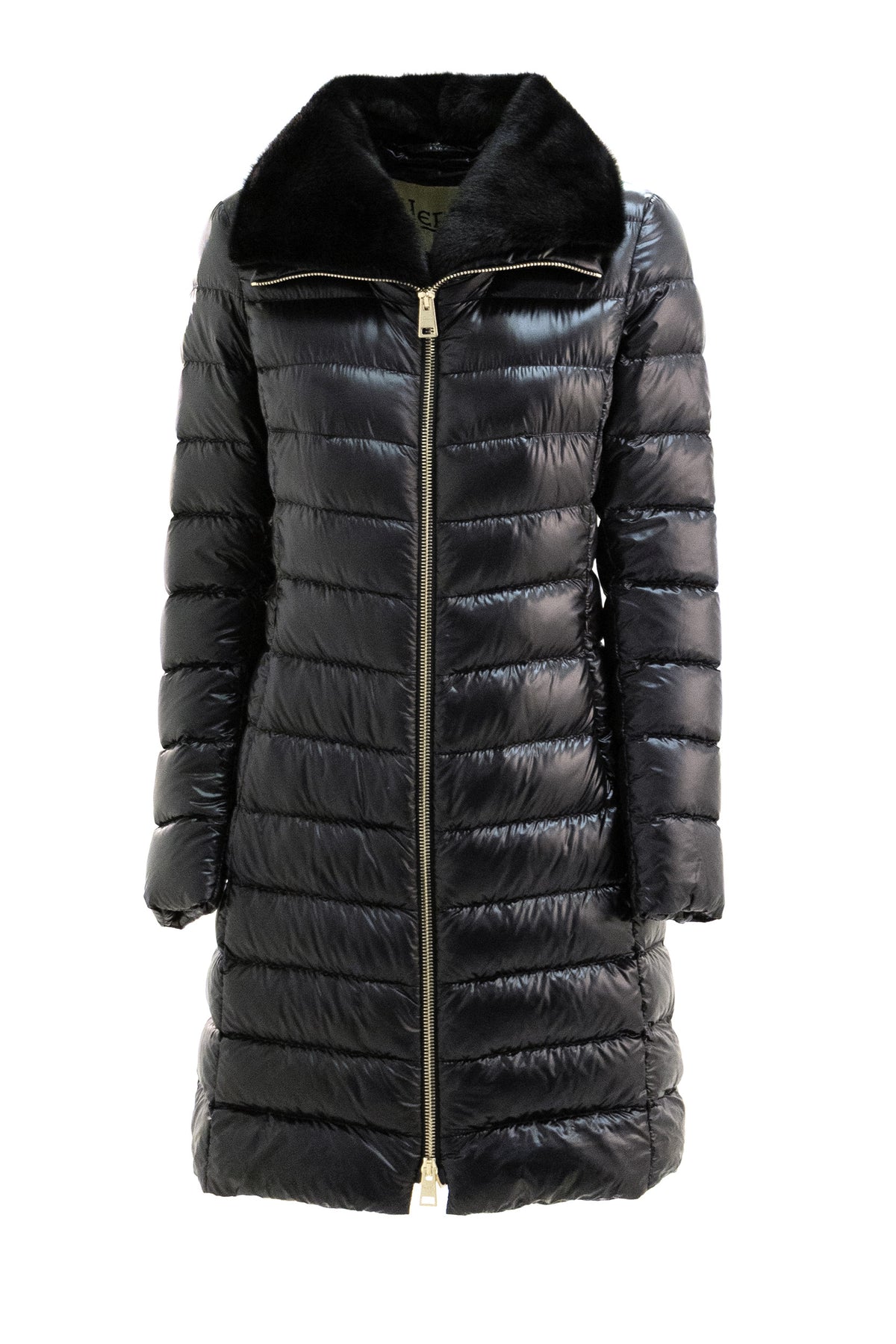 HERNO Black nylon puffer jacket