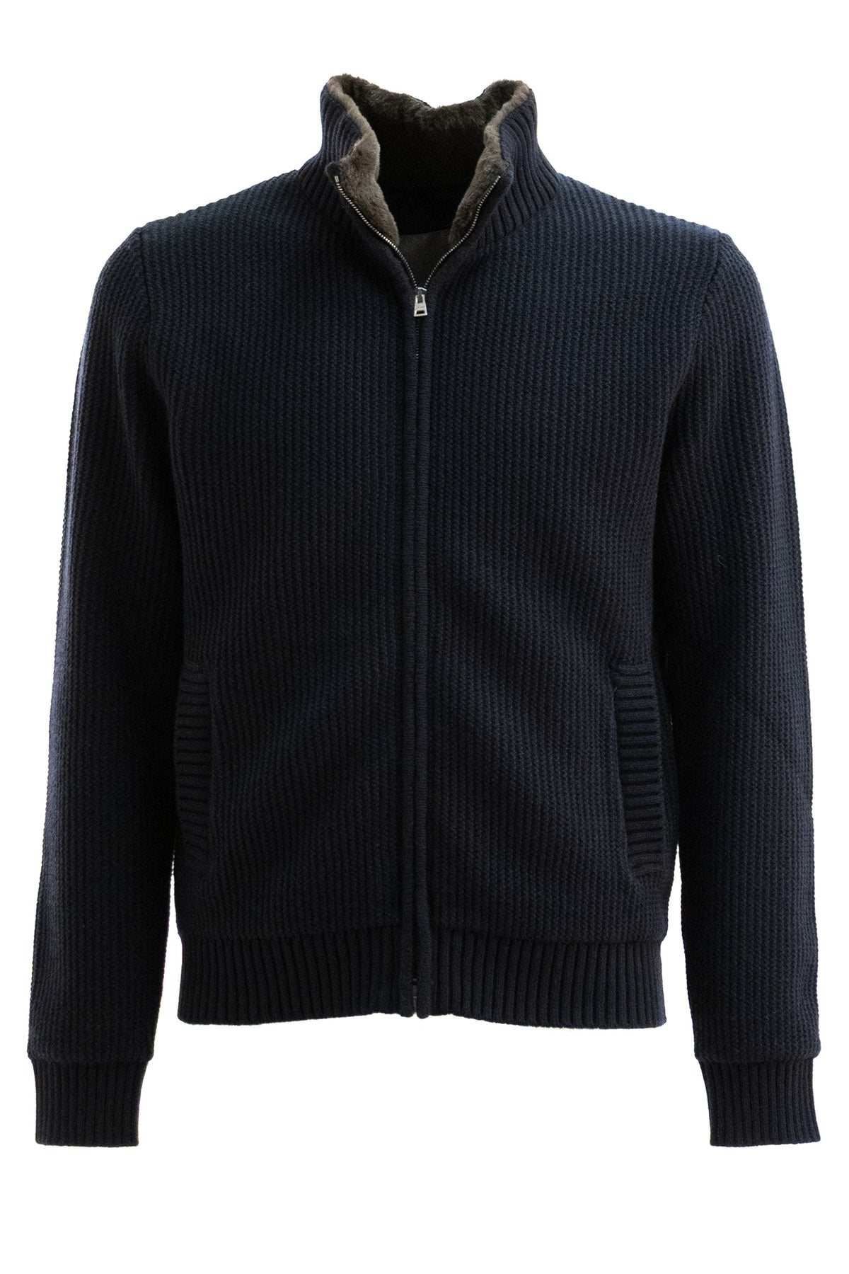 HERNO Cardigan in lana di colore blu