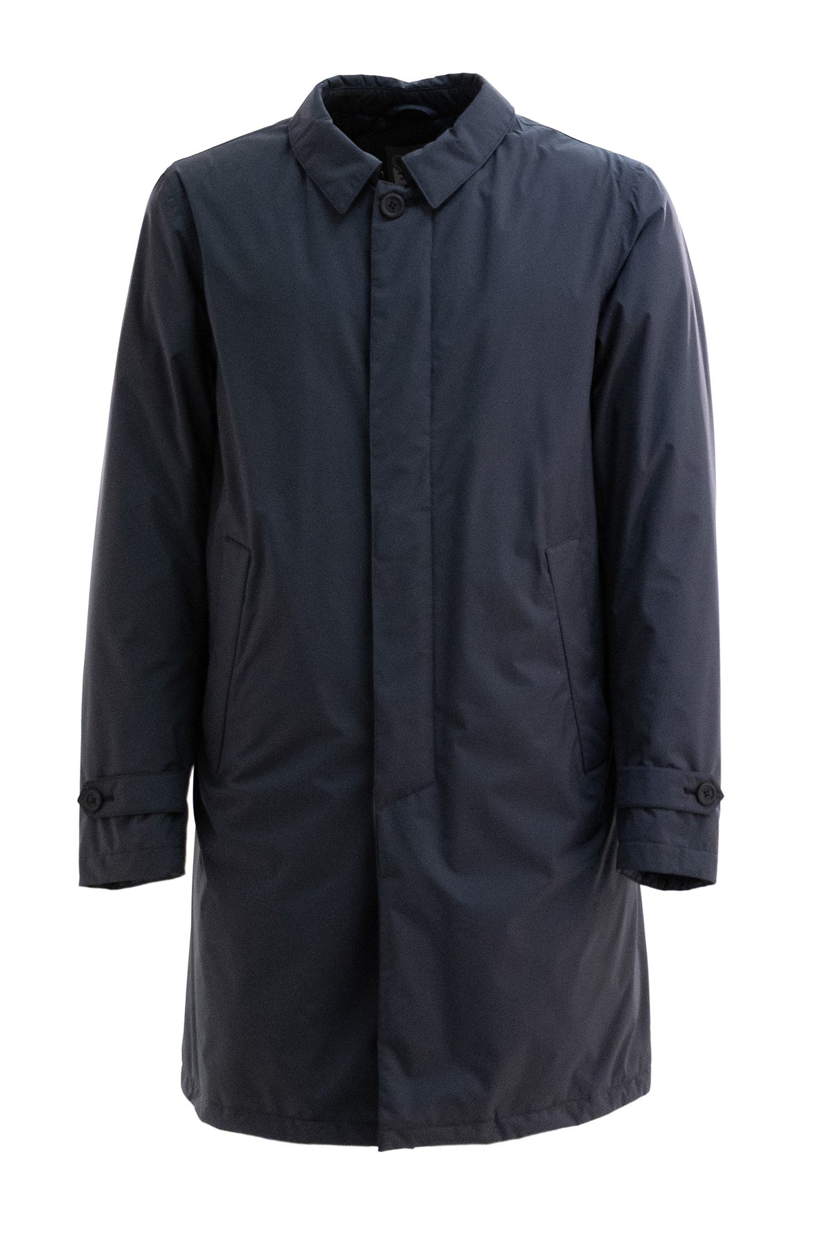 HERNO Trench in tessuto tecnico di colore blu