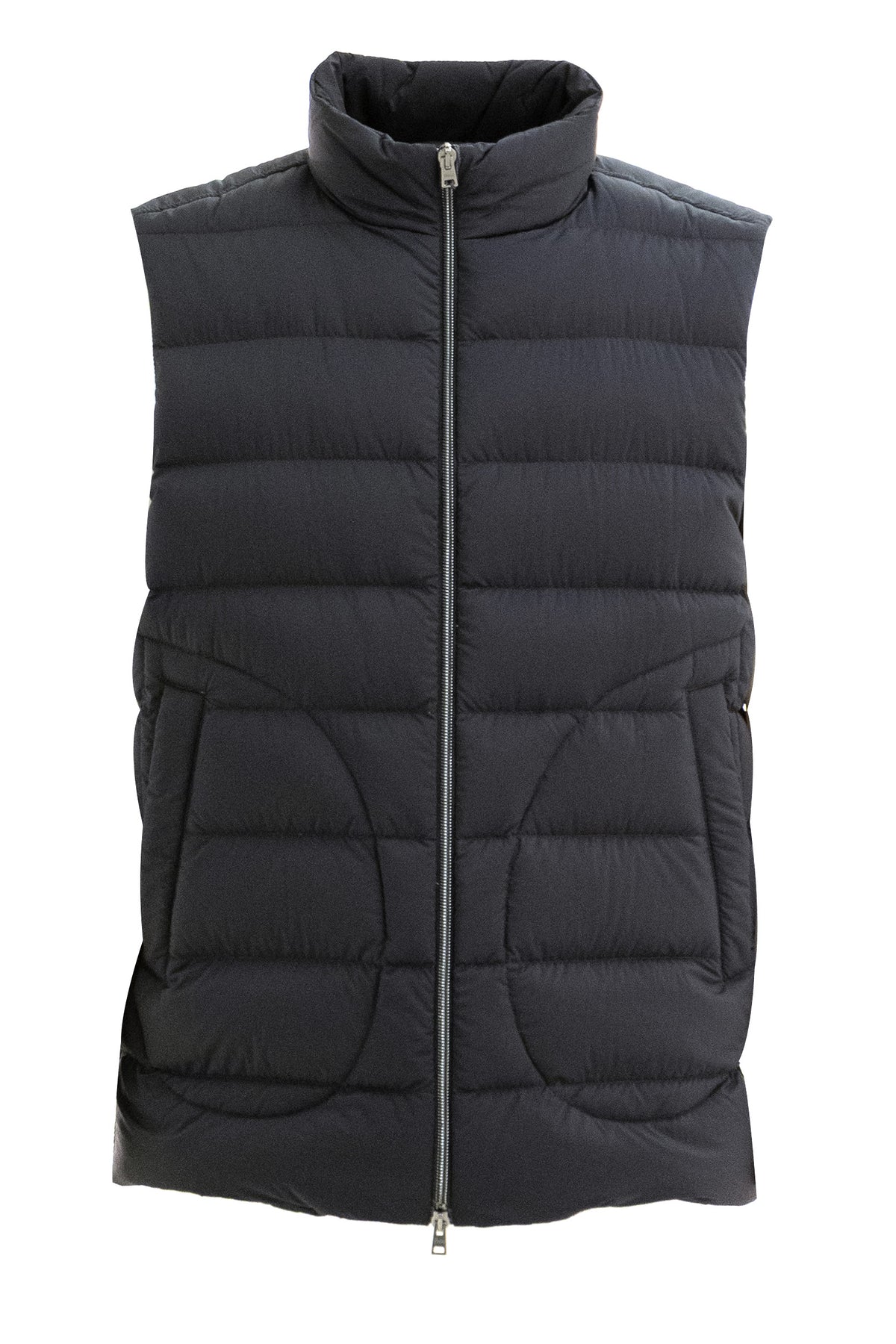 HERNO Gilet in nylon di colore nero