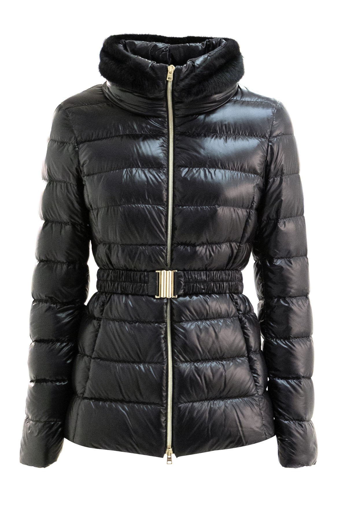 HERNO Black nylon puffer jacket