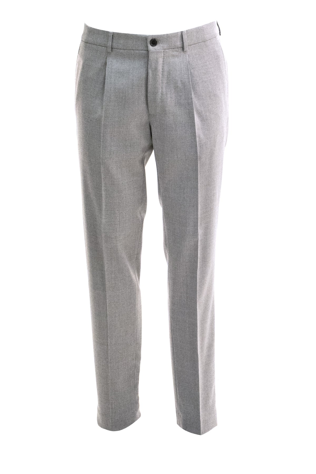 INCOTEX Pantaloni in Lana Stretch, Grigio