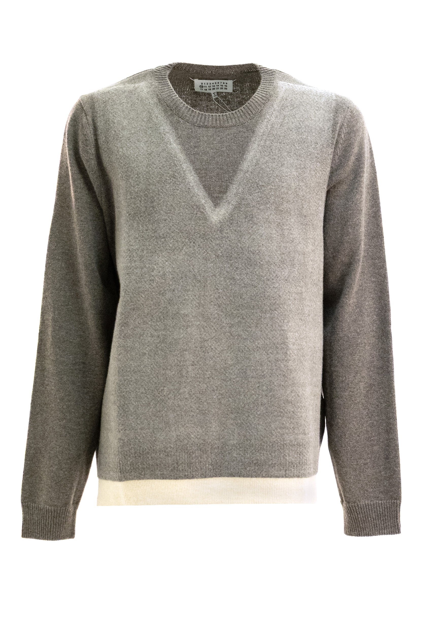 Pullover in lana di colore marrone<BR/> S50HL0086 M13304 812F MAISON MARGIELA