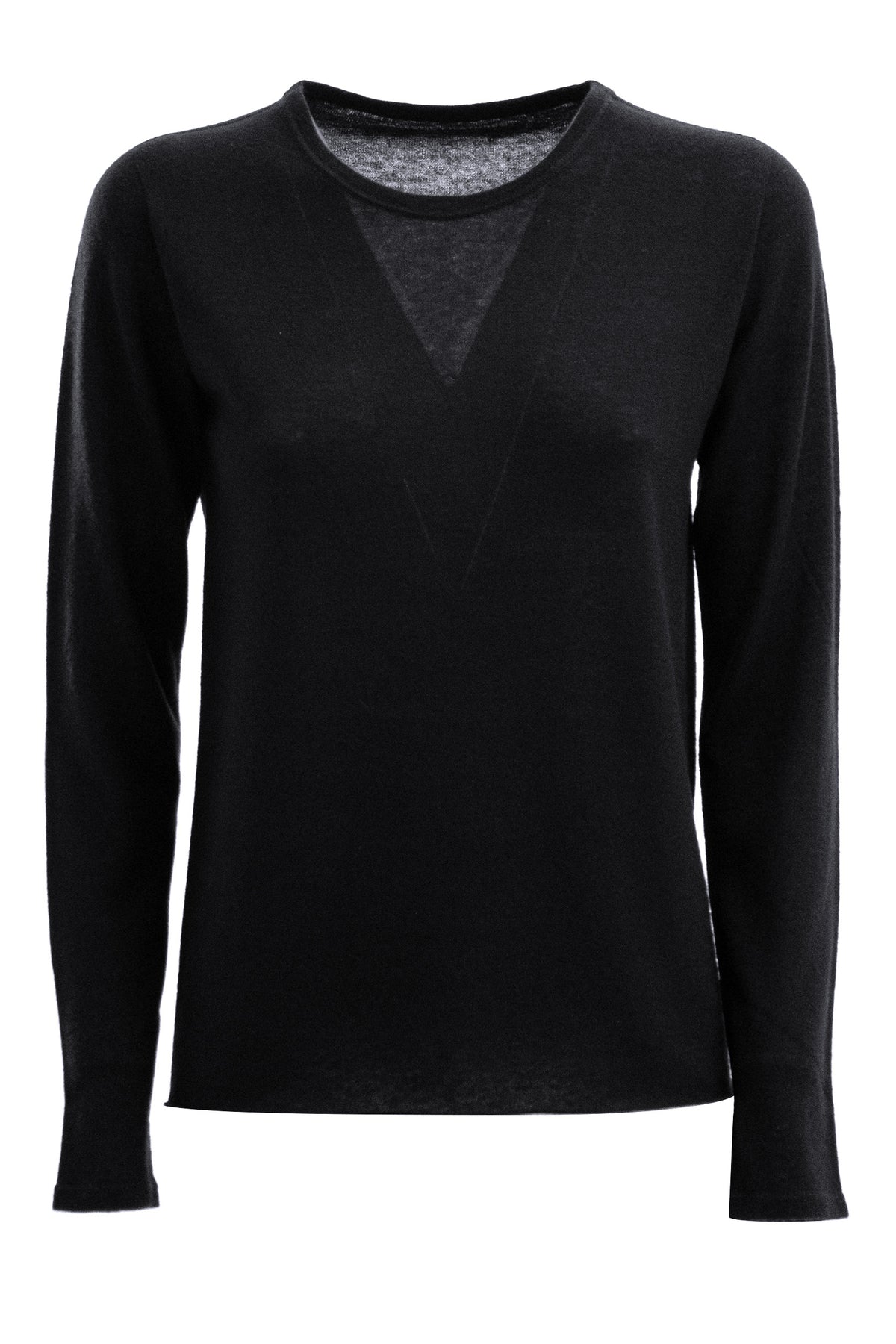 MAJESTIC Pullover in Cashmere, Nero