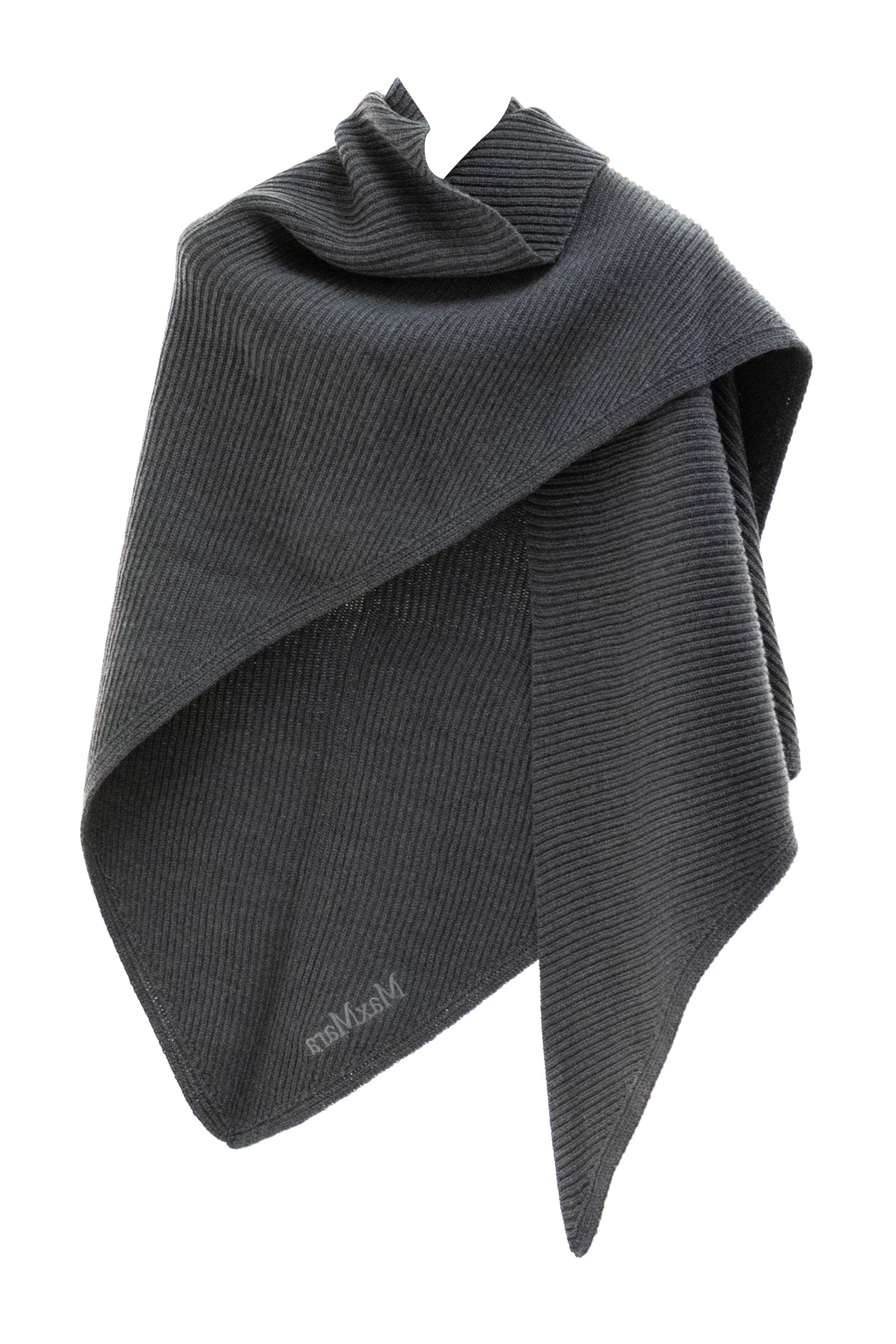 Scialle in lana di colore grigio<BR/> MXASUPREMO 003 MAX MARA