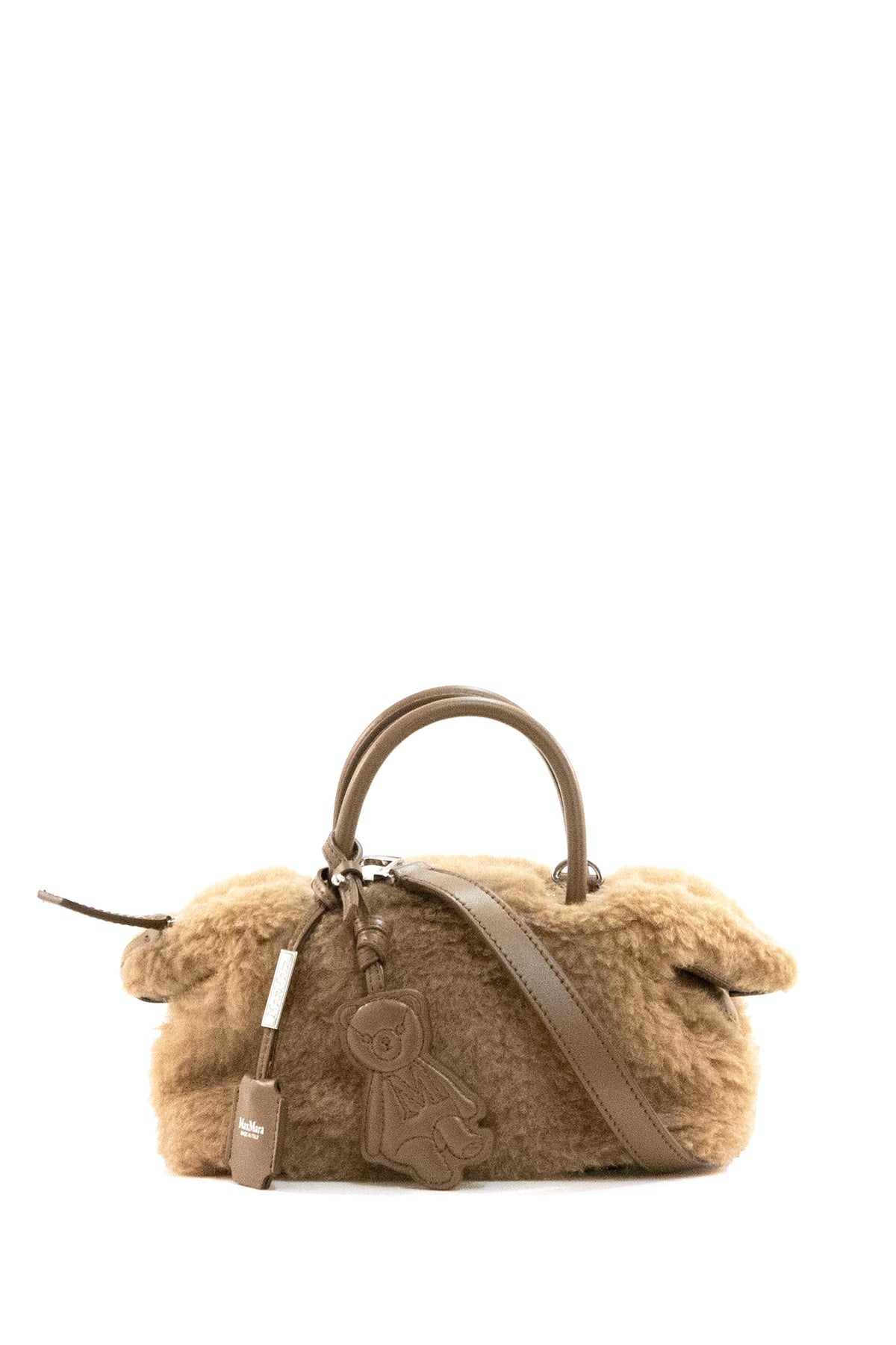 MAX MARA Bauletto piccolo in Teddy color cammello, Beige