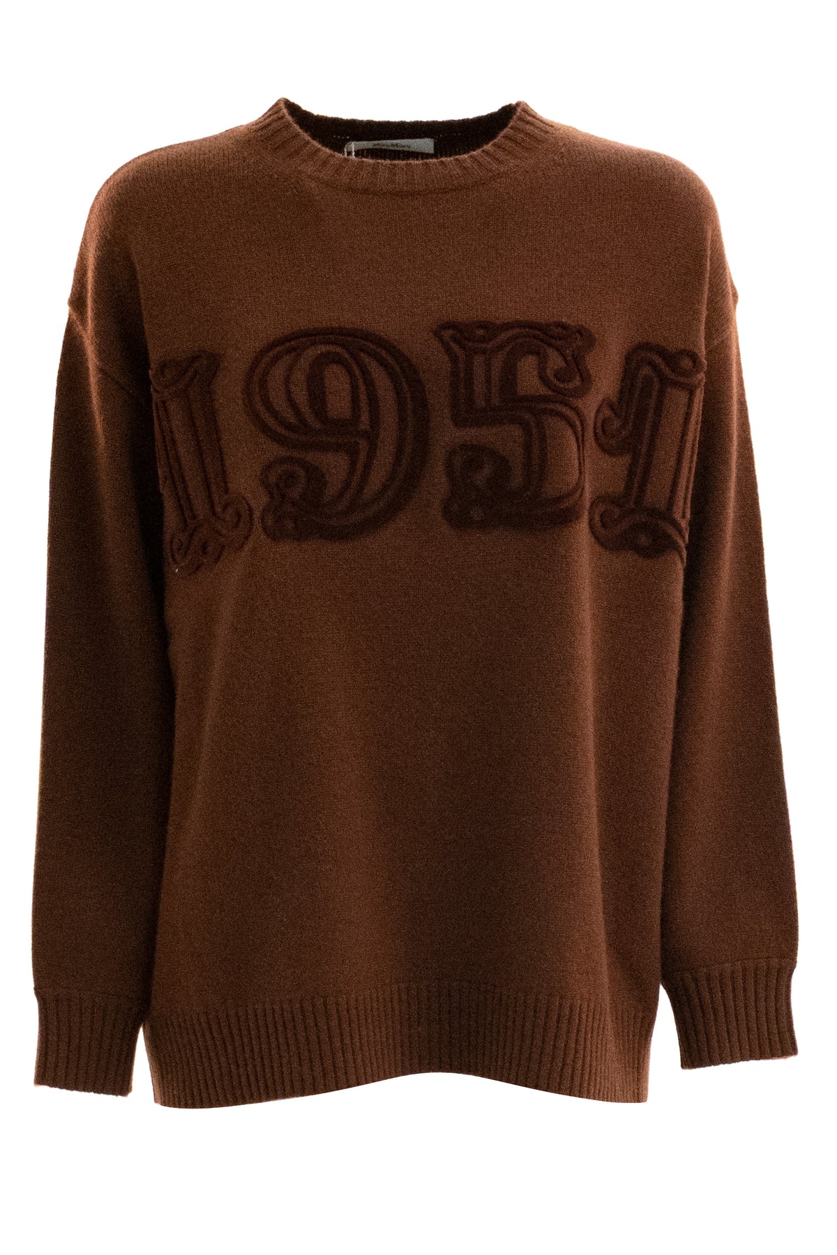 MAX MARA Pullover in cashmere color ruggine, Bordeaux