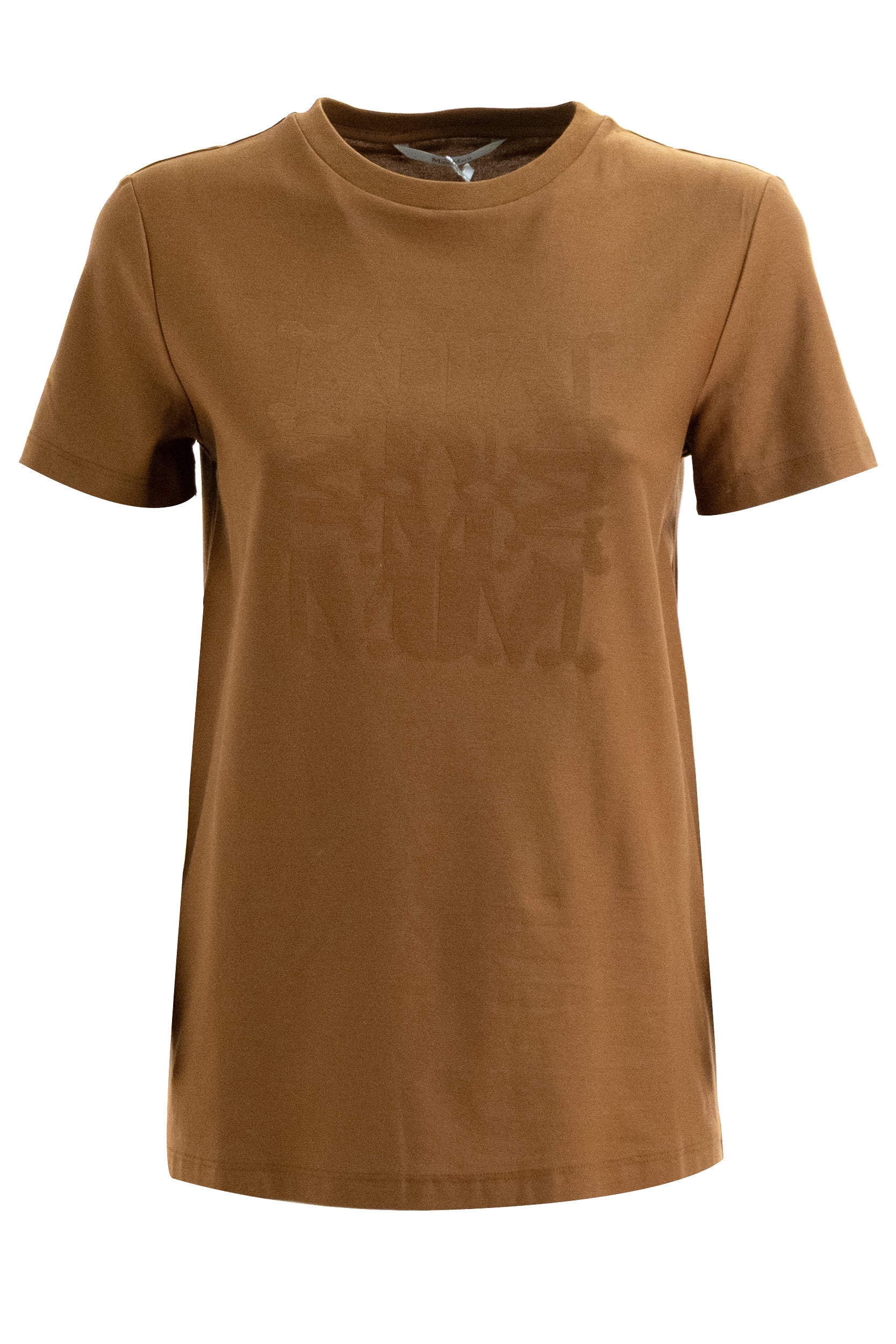 T-shirt in cotone color ruggine<BR/> MXMPANFILO 002 MAX MARA
