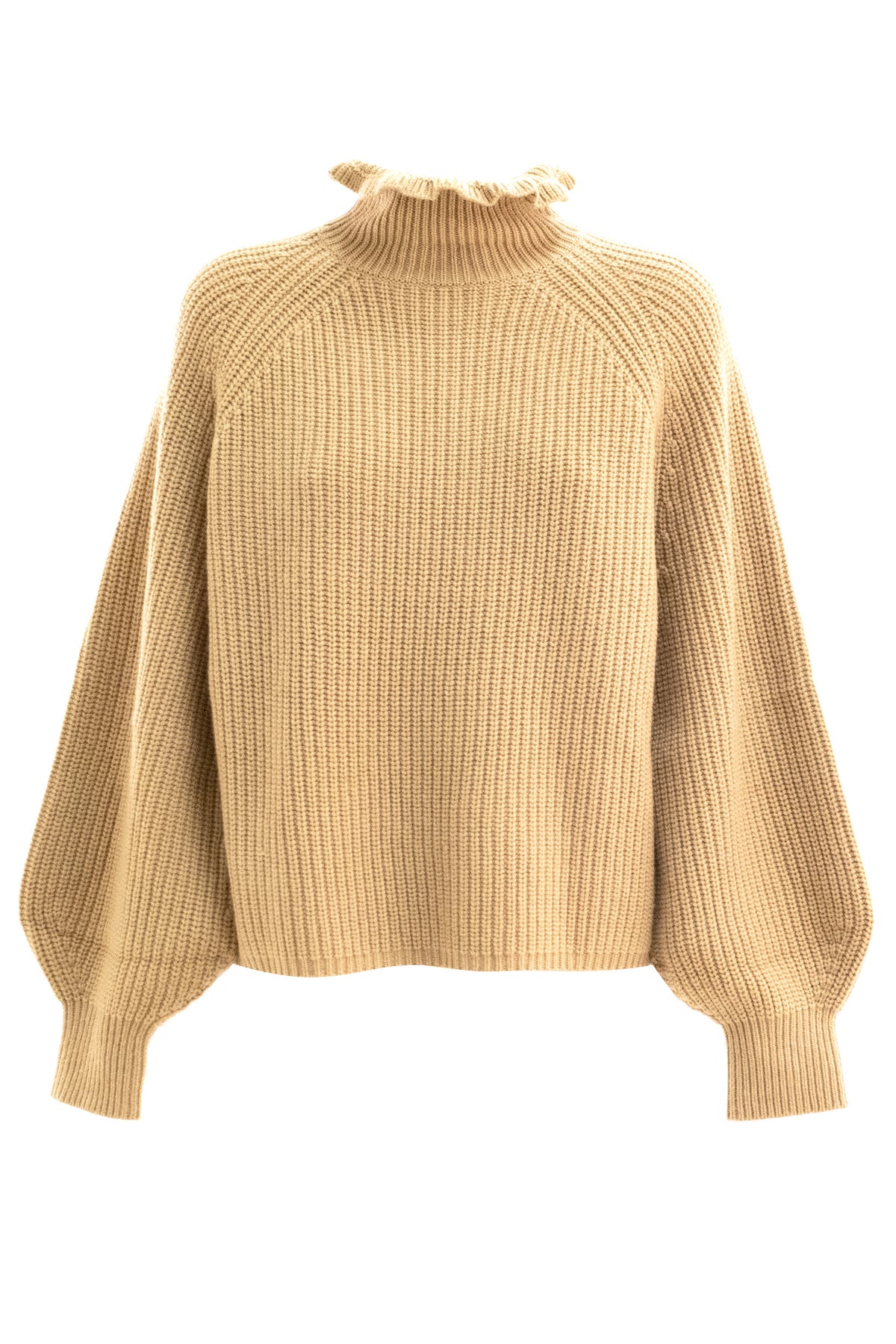 MAX MARA Pullover in lana e cachemire color cammello, Beige