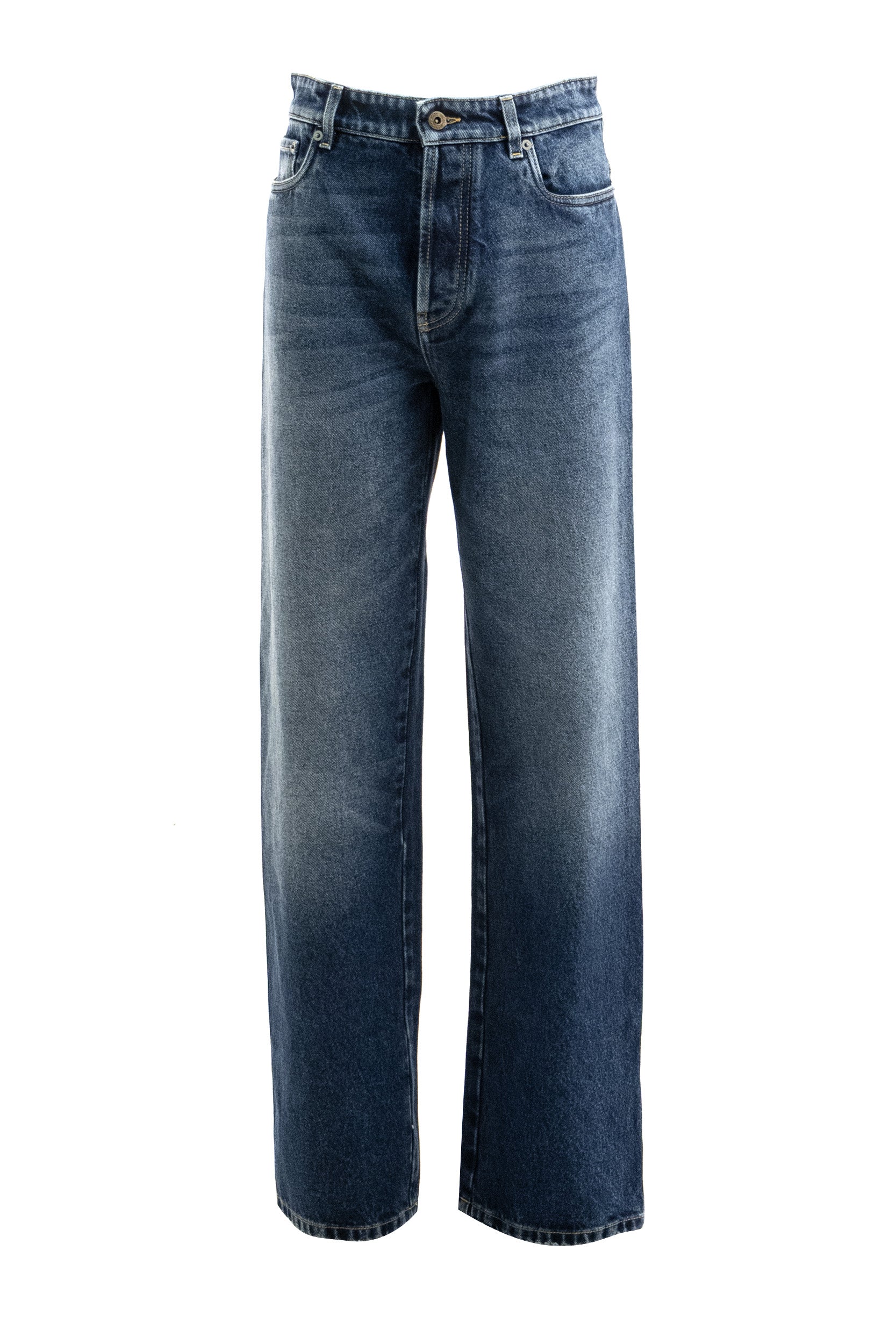 Jeans in denim di colore blu<BR/> GWP582 S OOO 6019 F0008 MIU MIU