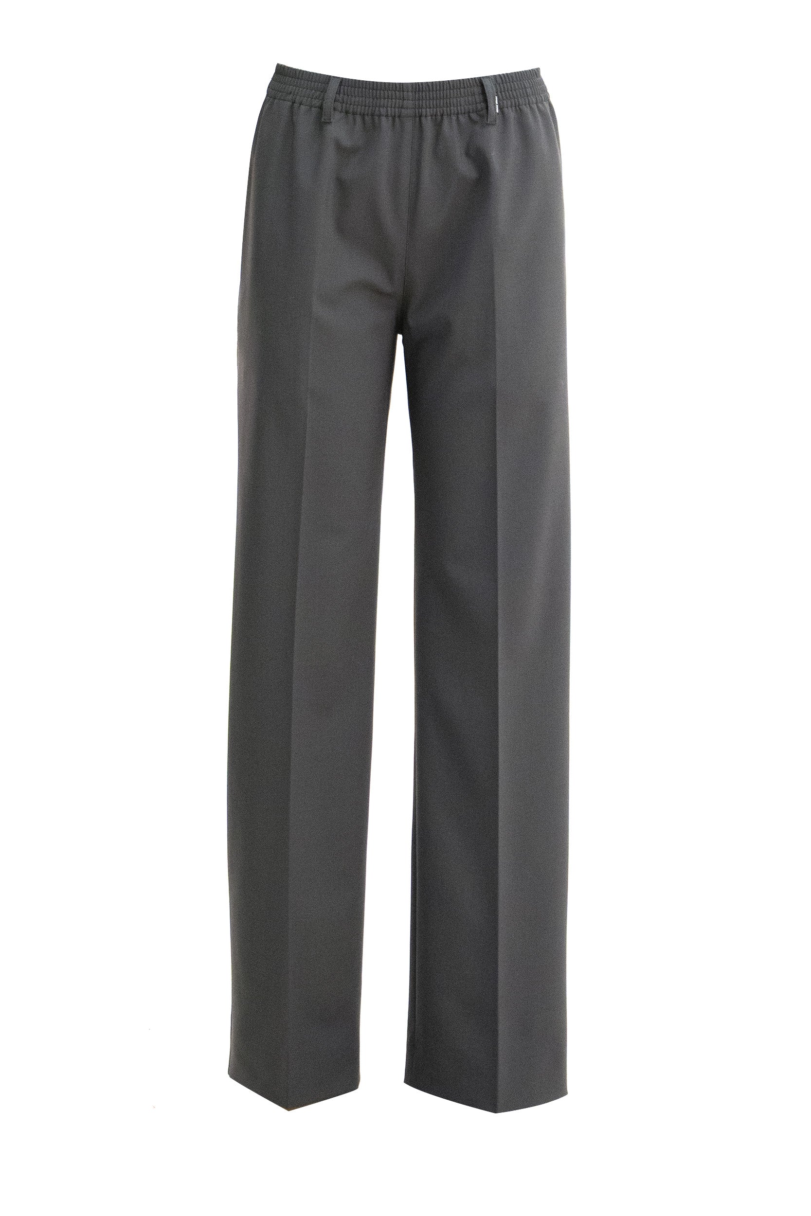 Pantaloni in lana stretch di colore grigio<BR/> MP2047 S OOO 17L4 F063H MIU MIU