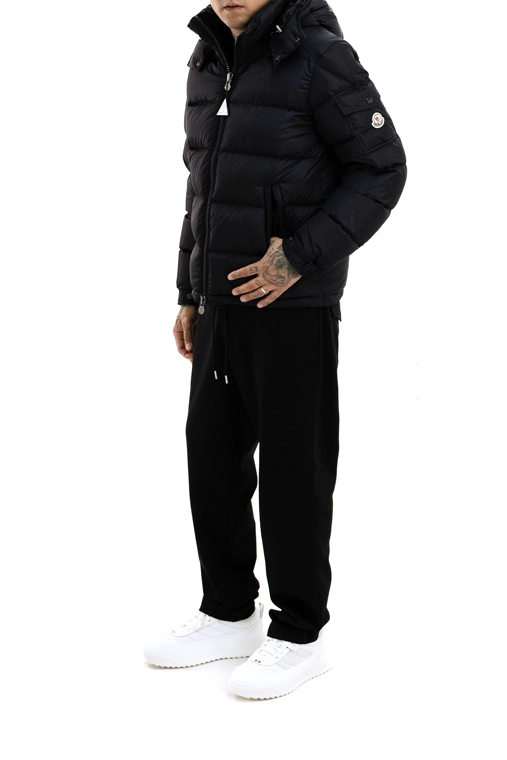 Piumino imbottito Maya in nylon technique di colore blu<BR/> 1A536-00 539ZD 778 MONCLER