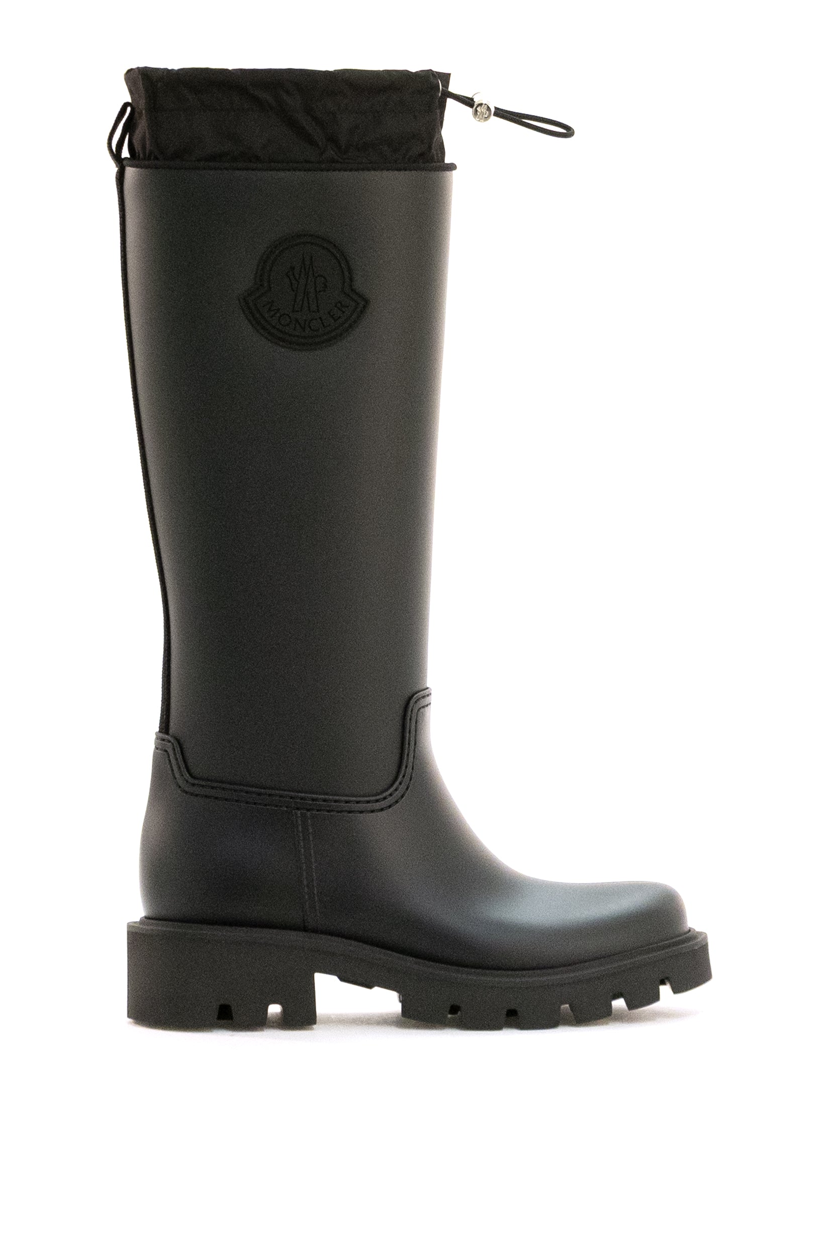 Stivali da pioggia Kickstream High in PVC di colore nero<BR/> 4G001-80 M4522 999 MONCLER