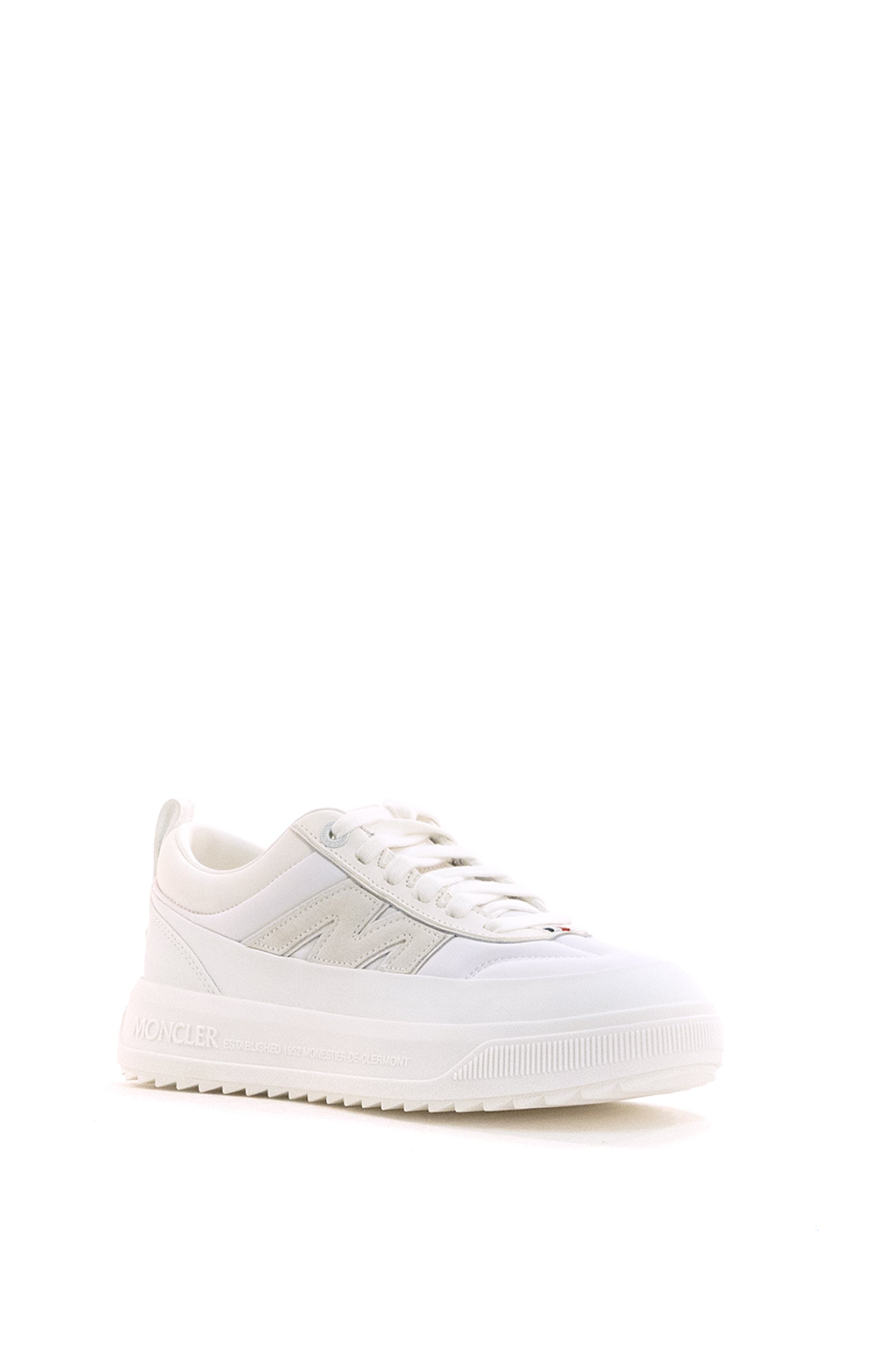 Sneakers Altive in nylon e suede di colore bianco<BR/> 4M001-90 N0565 001 MONCLER