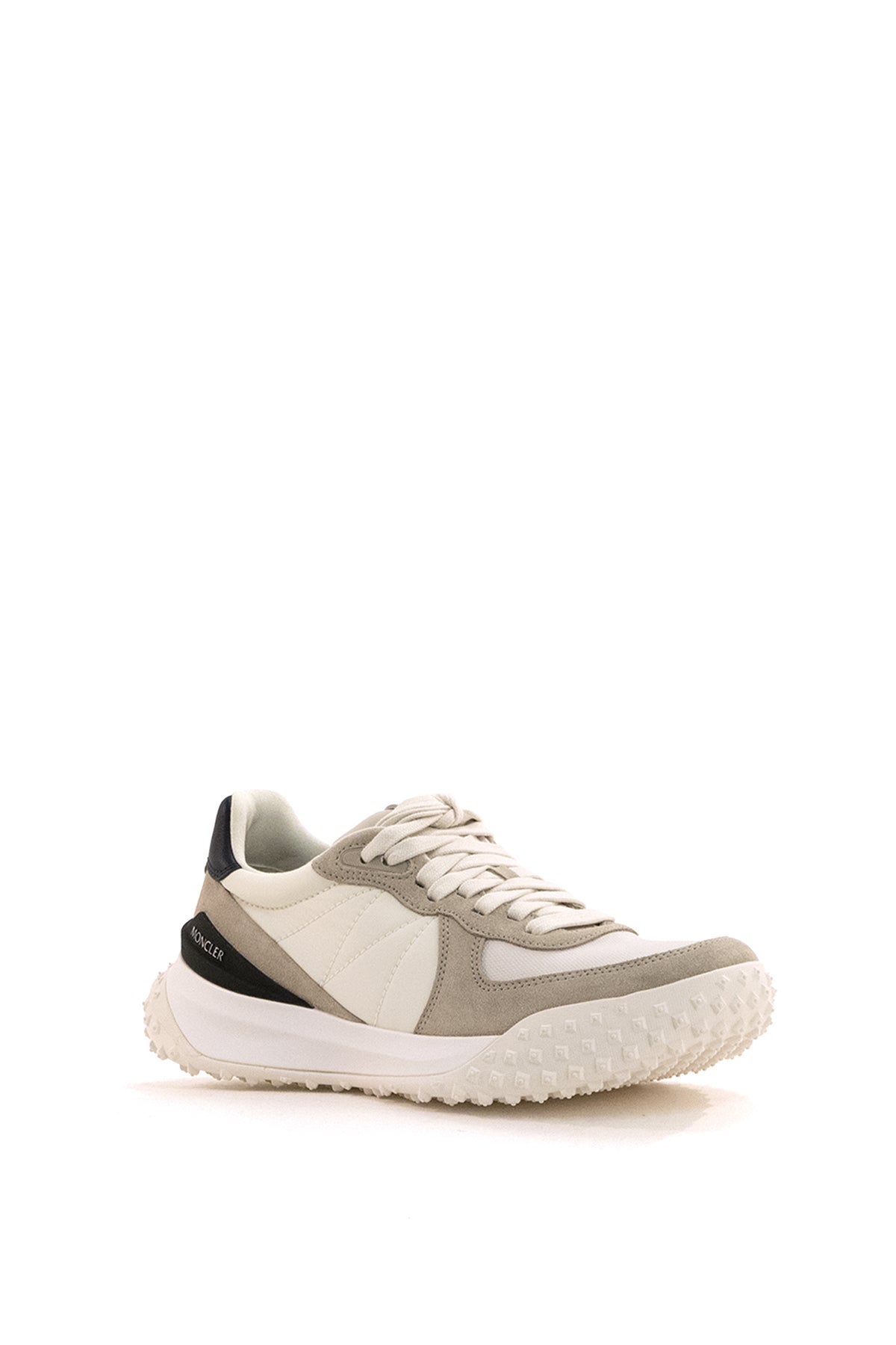 MONCLER Sneakers CityTrek in pelle e nylon di colore bianco, vista 2