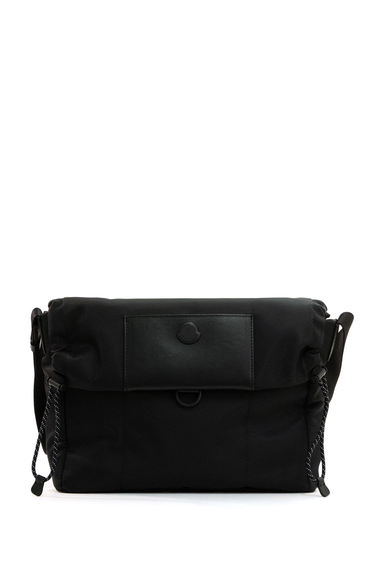 MONCLER Kenton messenger bag in black drill