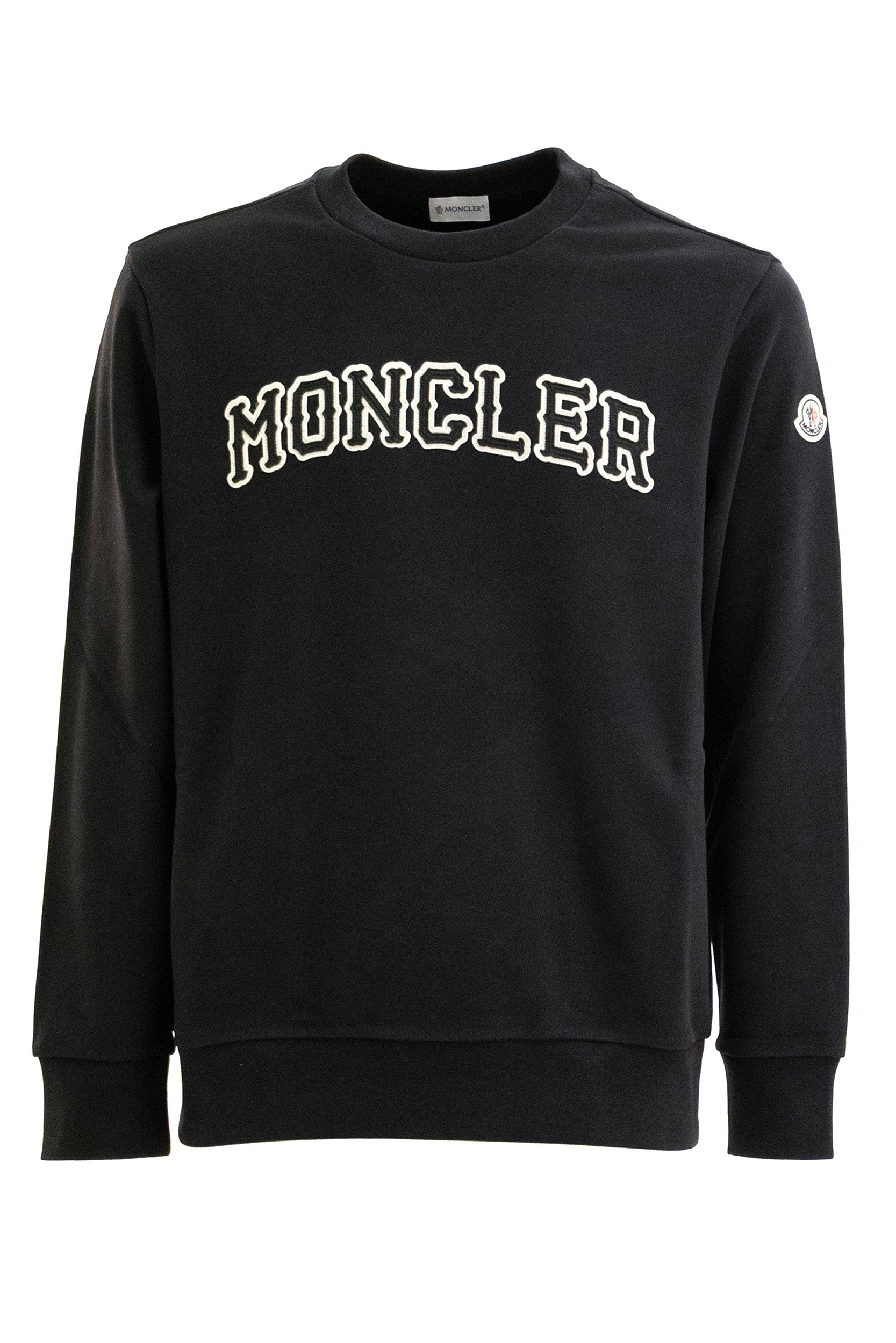 Felpa Logata in Cotone<BR/> 8G000-01 89AUJ 999 MONCLER