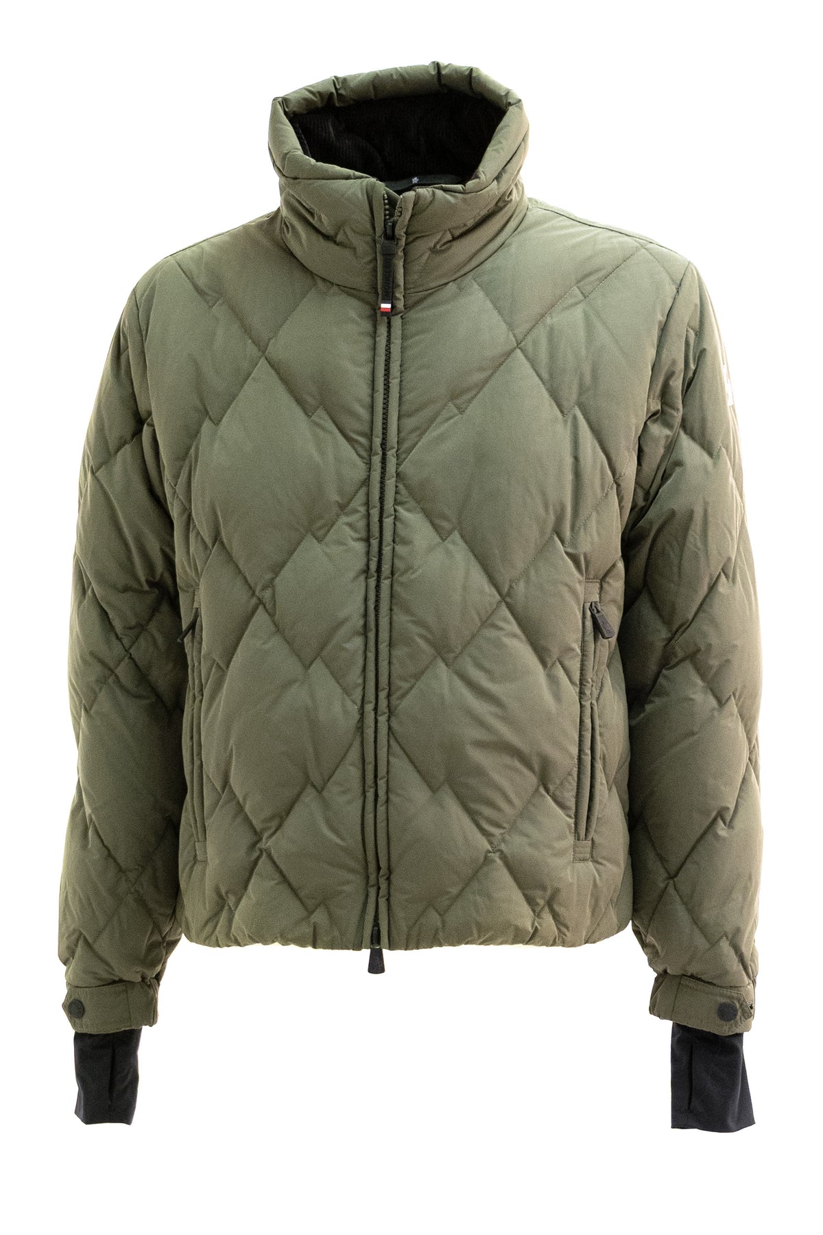 MONCLER GRENOBLE Piumino Bramans in micro soft color verde militare