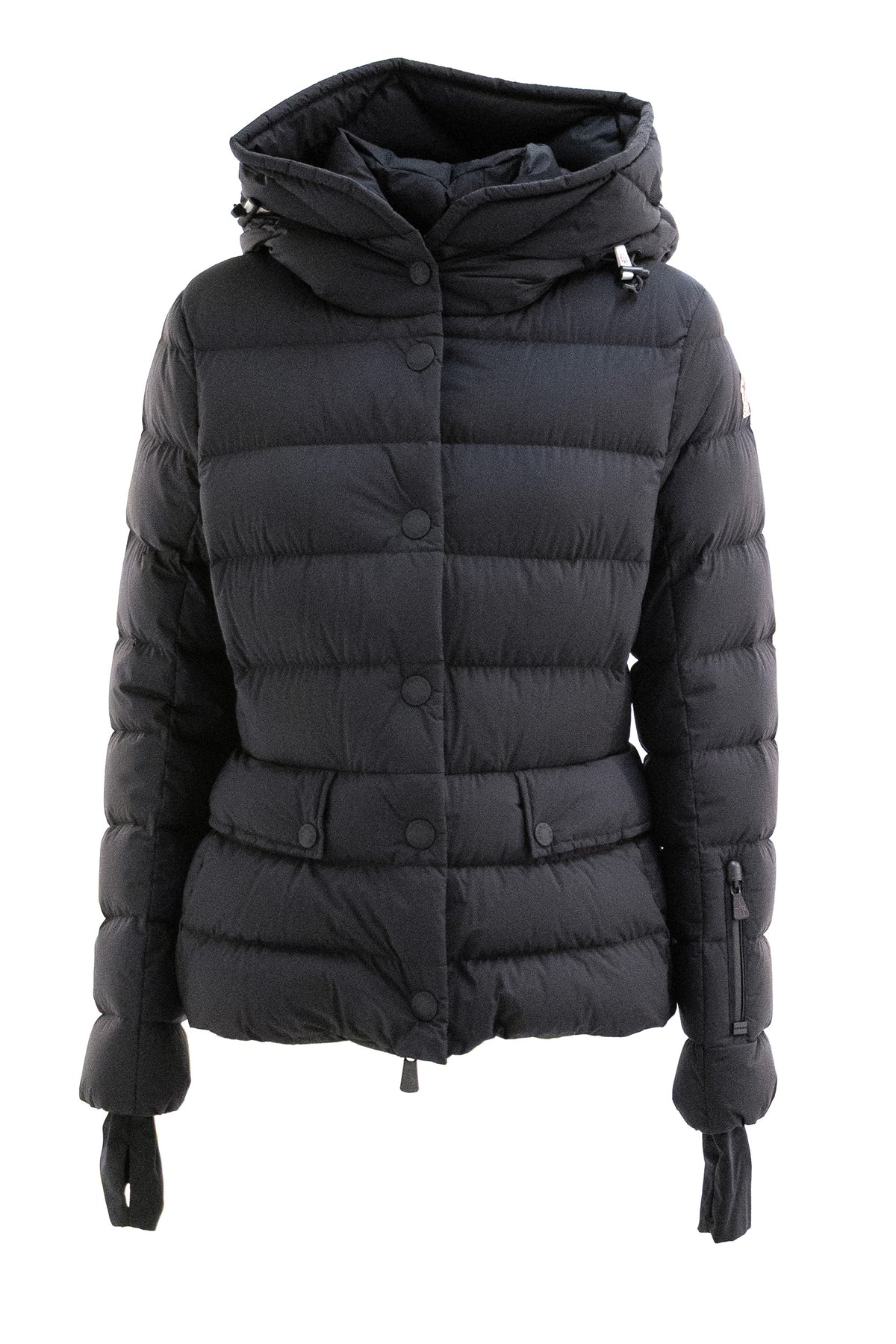 MONCLER GRENOBLE Black nylon ski down jacket