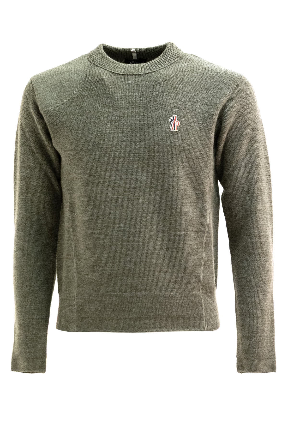MONCLER GRENOBLE Pullover in lana color verde militare, Multi