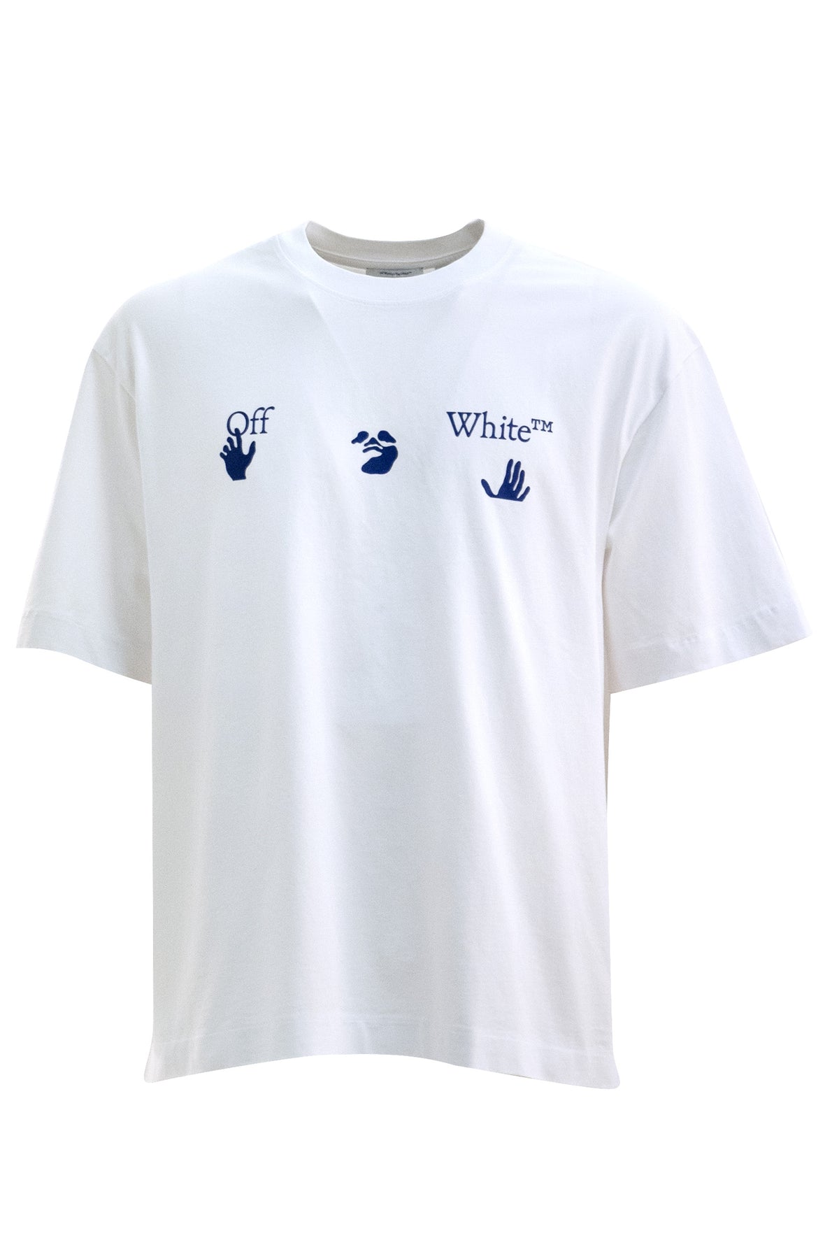 OFF WHITE T-shirt in cotone di colore bianco