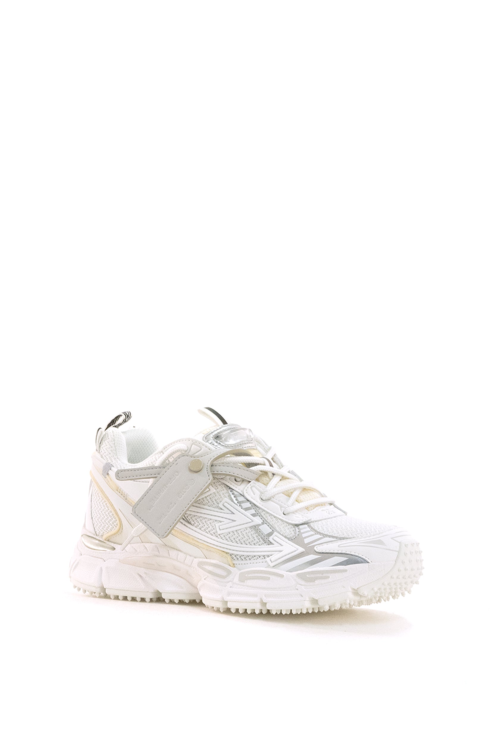 Sneakers Be Right Back in pelle sintetica e mesh di colore bianco<BR/> OMIA295C99FAB001 0101 OFF WHITE