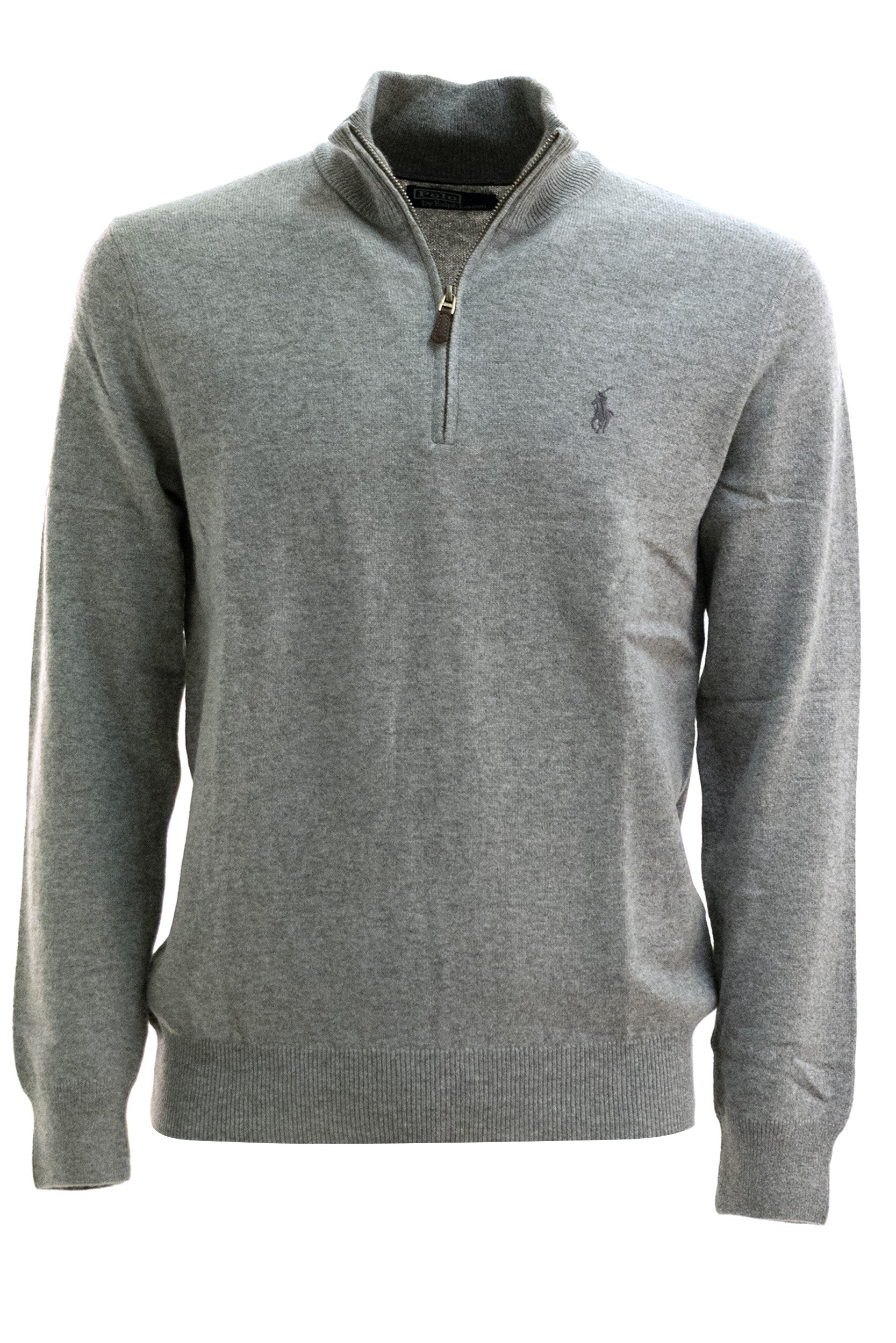 Maglia in lana di colore grigio<BR/> 710876756009 FAWN GREY POLO RALPH LAUREN
