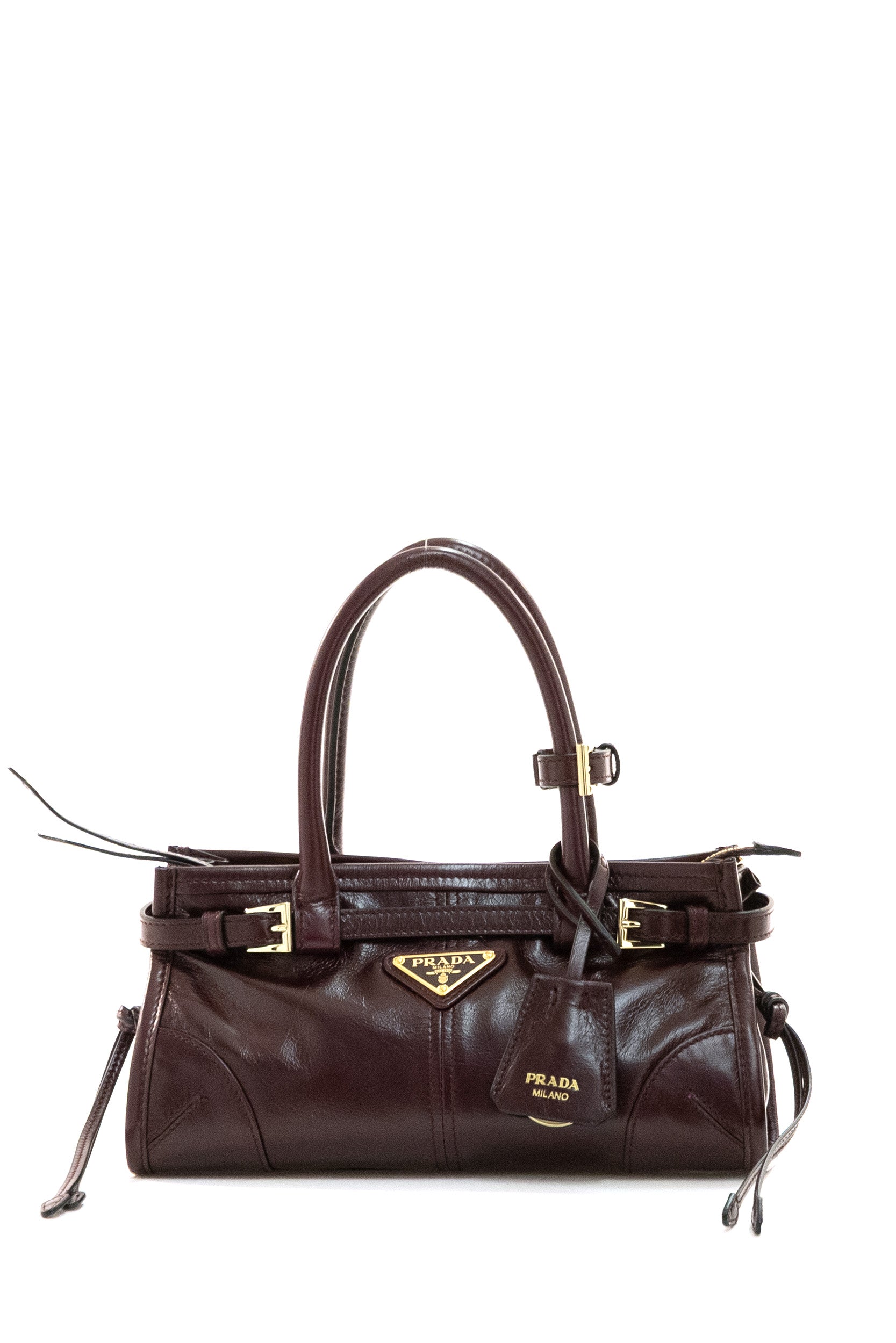 Borsa a Mano Prada Bonnie in Pelle<BR/> 1BA486 V OOM 2CYR F0LV7 PRADA