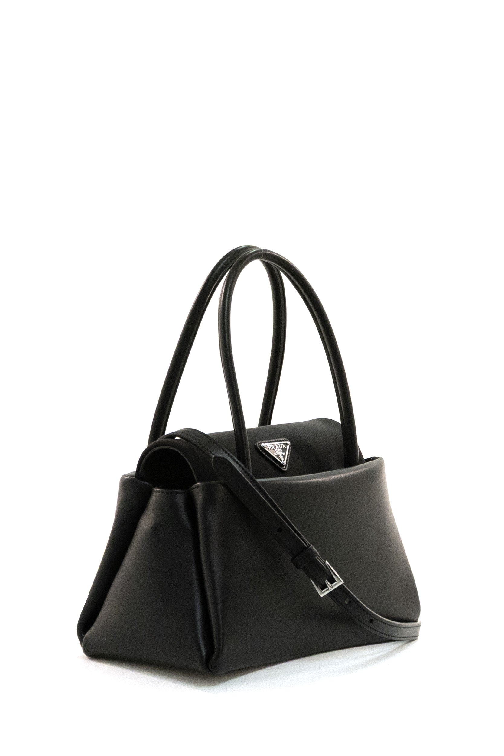 Borsa a mano in pelle di colore nero<BR/> 1BA501 V OPO 2G52 F0002 PRADA