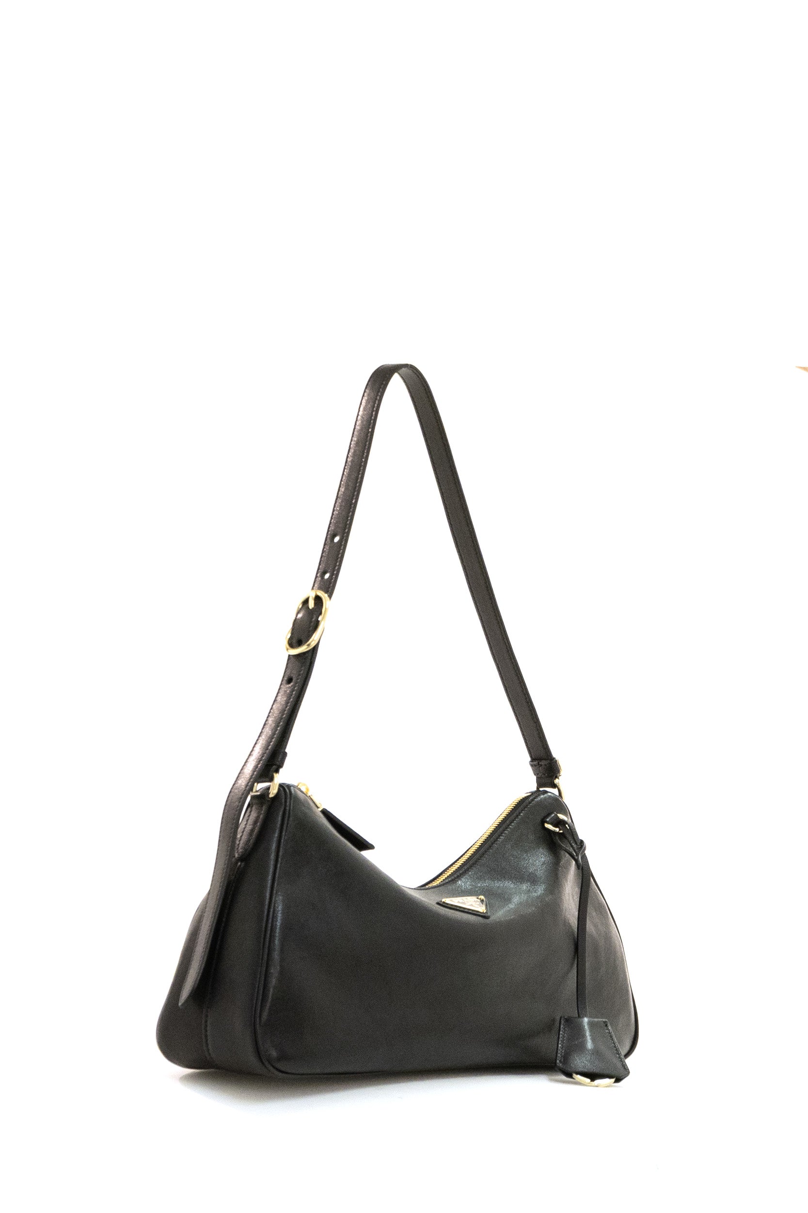 Borsa a Spalla Aimée Large in Pelle<BR/> 1BC303 2ZUC F0002 PRADA
