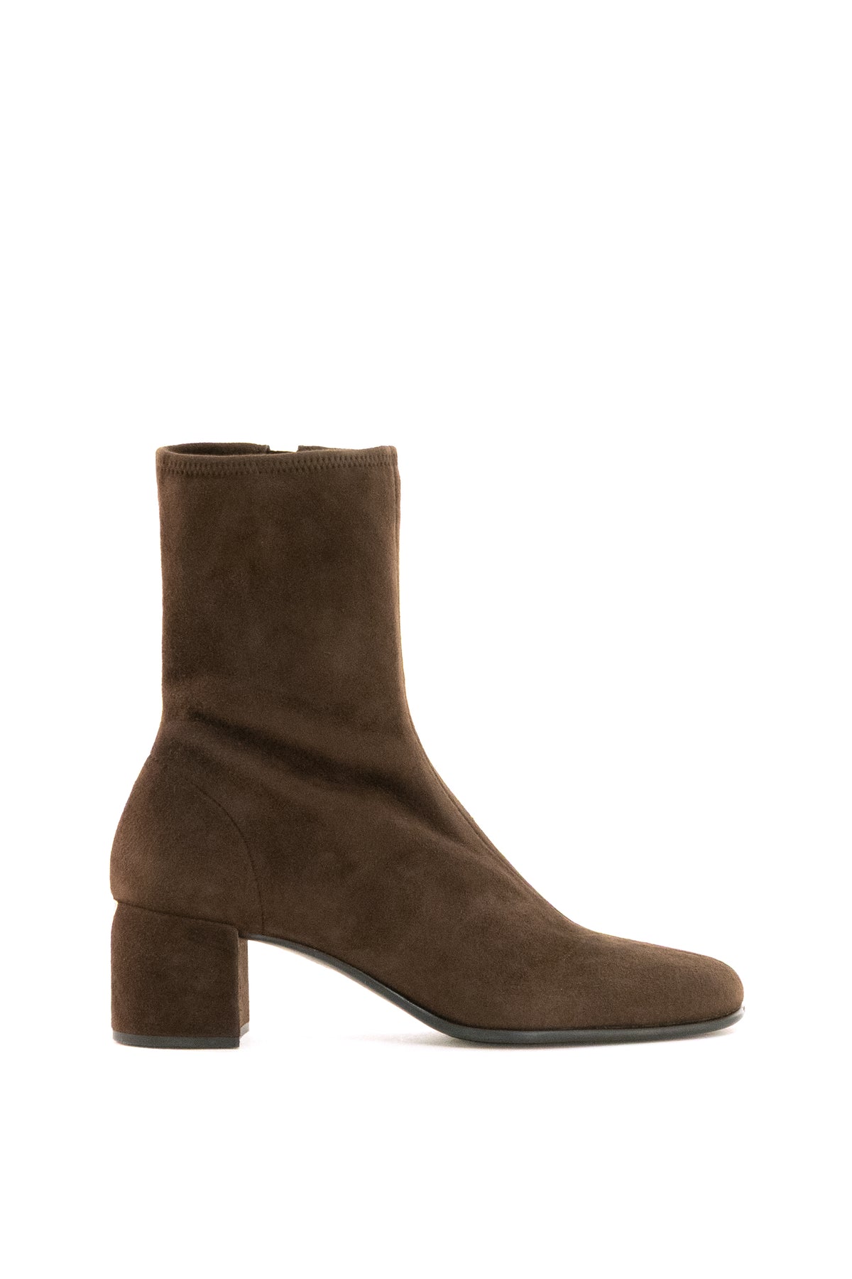 PRADA Brown stretch suede ankle boots