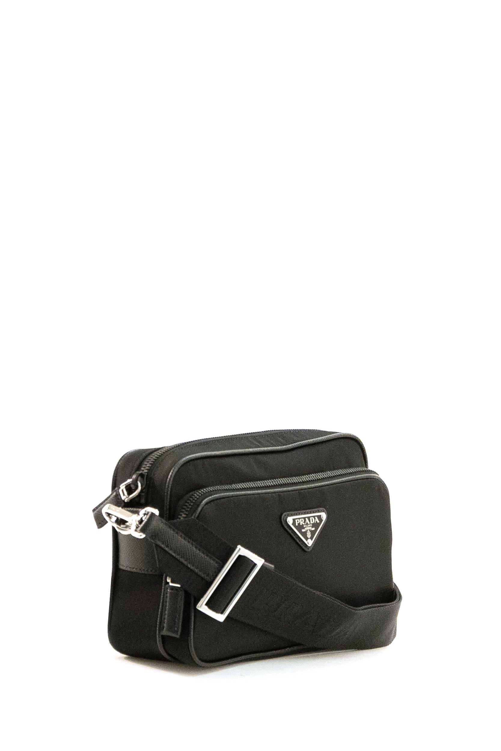 Borsa a tracolla in Re-Nylon di colore nero<BR/> 2VH170 V XOO 2DMH F0002 PRADA