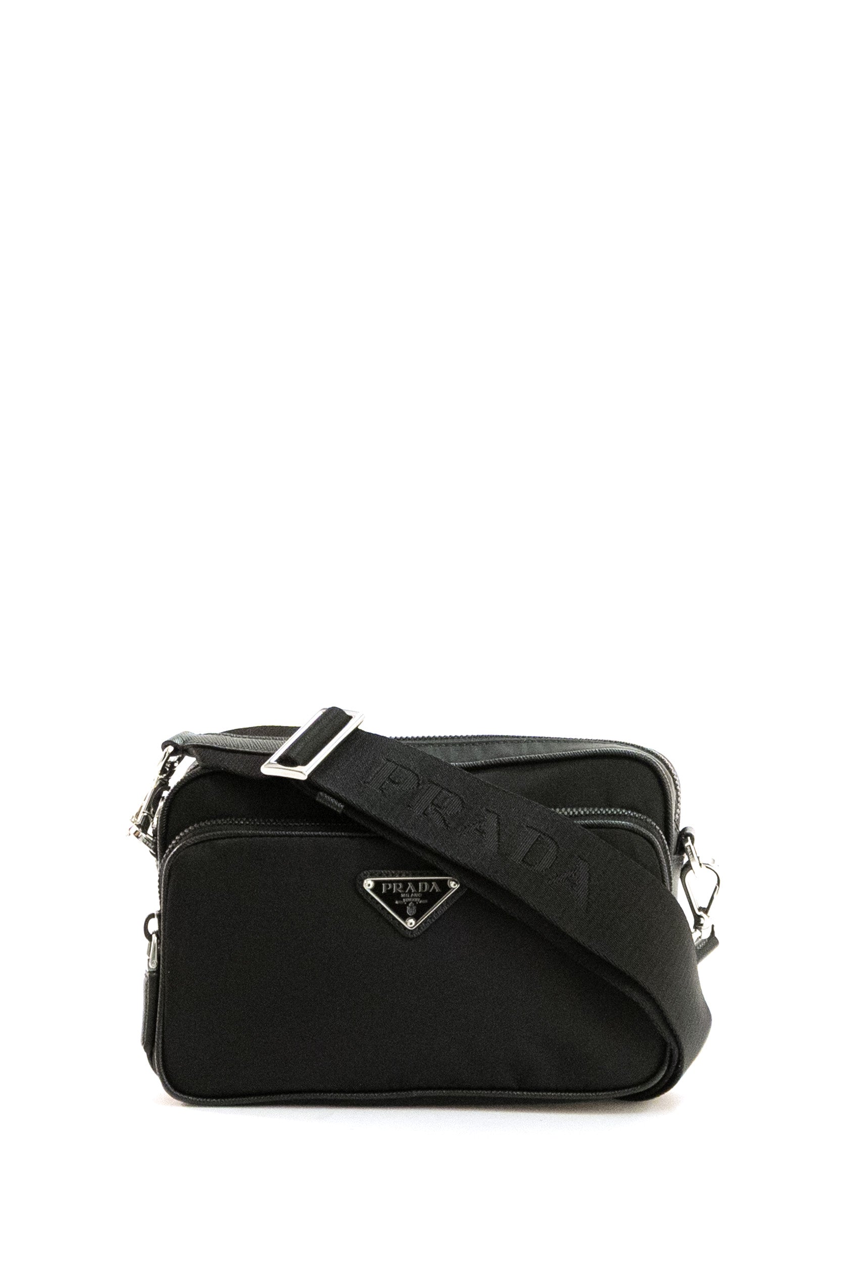 Borsa a tracolla in Re-Nylon di colore nero<BR/> 2VH170 V XOO 2DMH F0002 PRADA