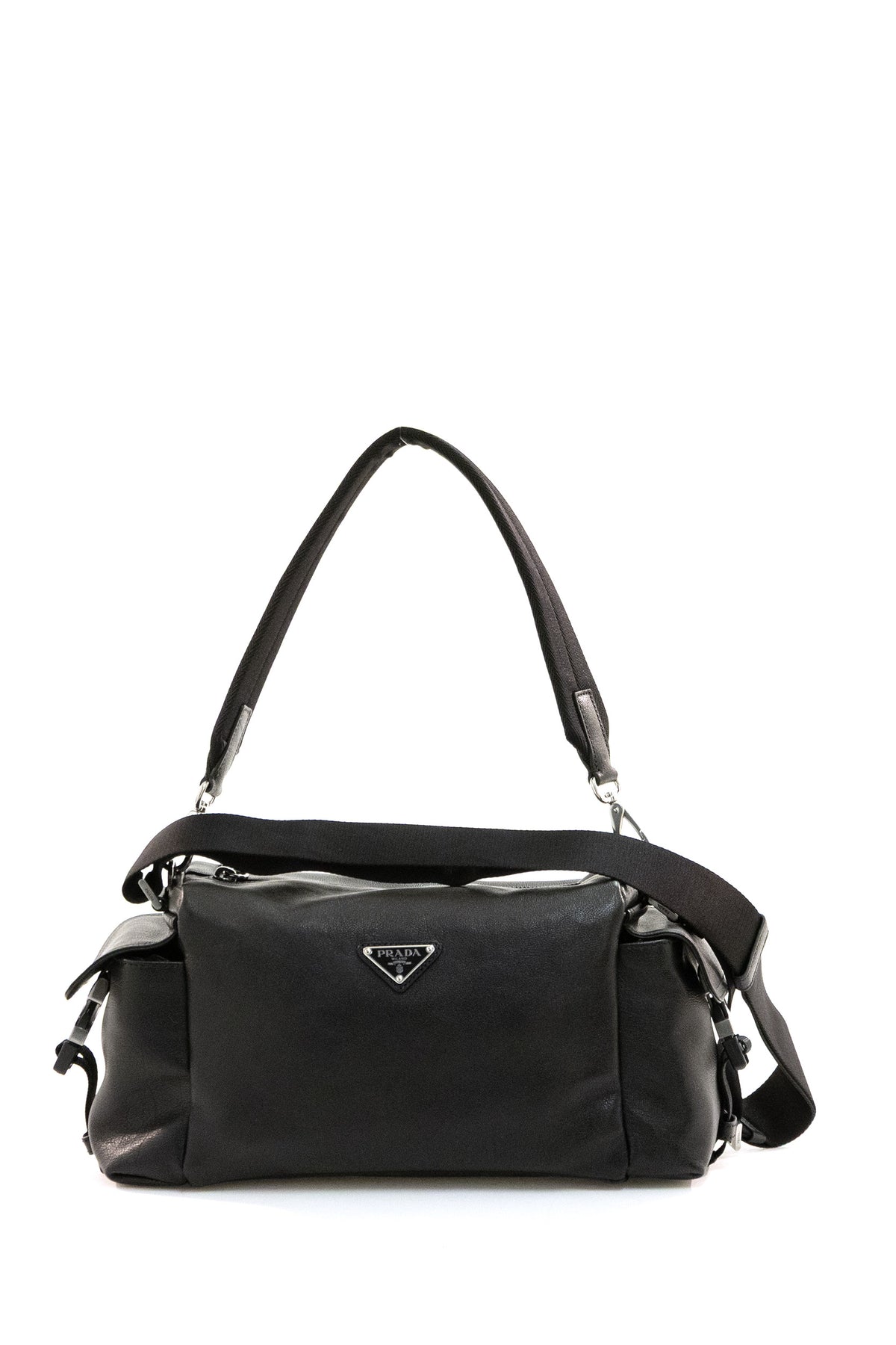 PRADA Borsa Explore in pelle di colore nero