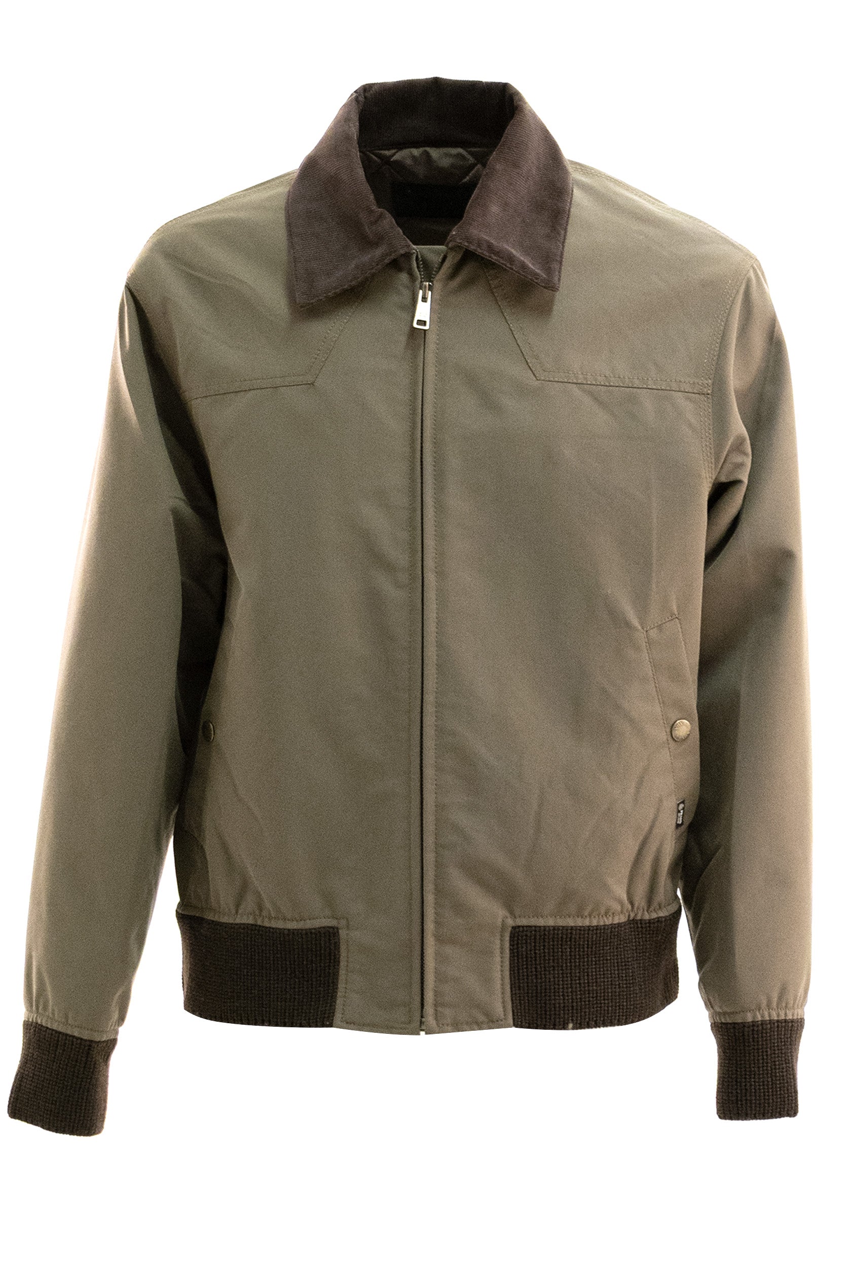 Blouson in denim color kaki<BR/> GEB335 S OOO 6287 F0ADE PRADA
