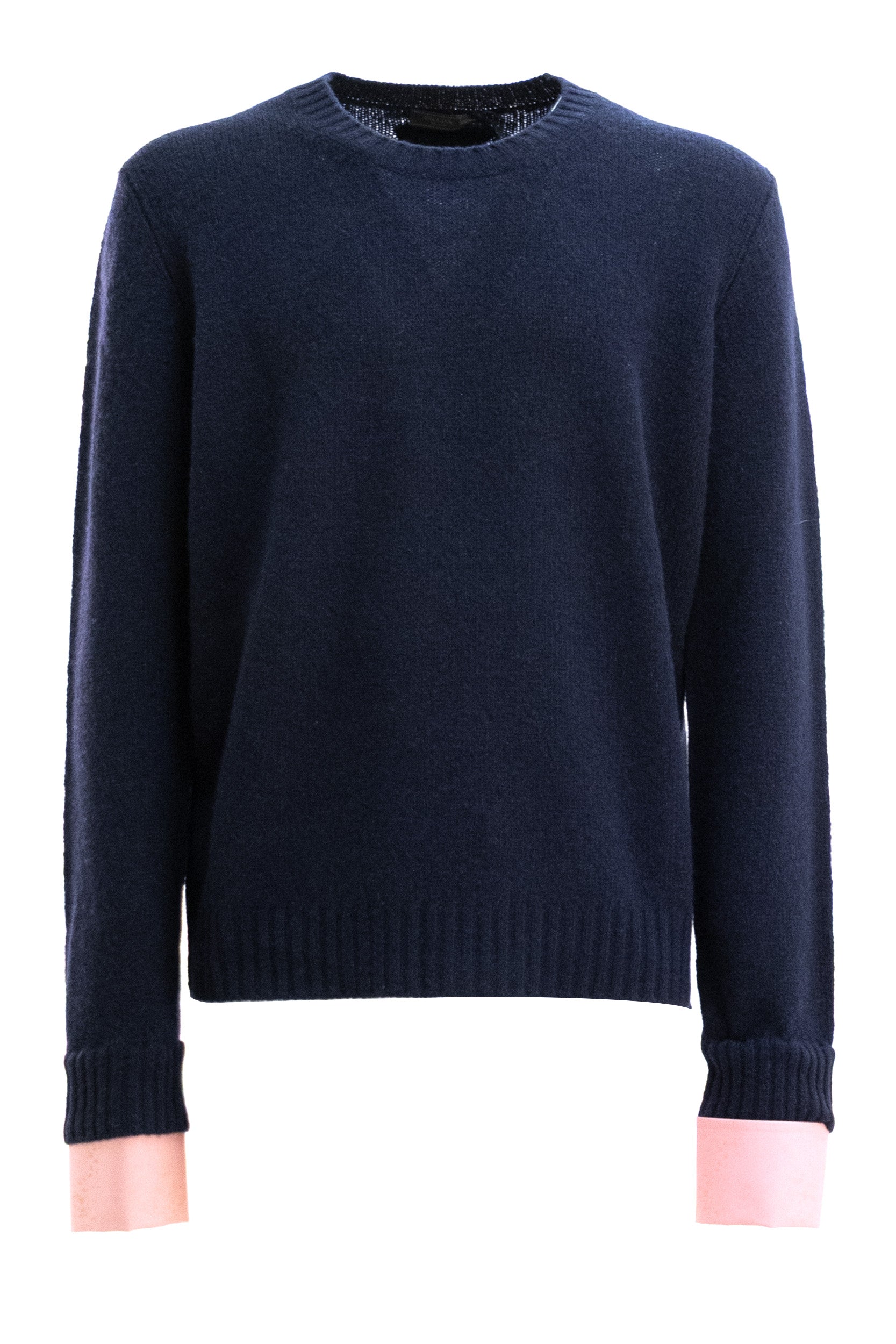 Maglia Girocollo in Lana Shetland<BR/> UMF353 S EAO 198K F0008 PRADA