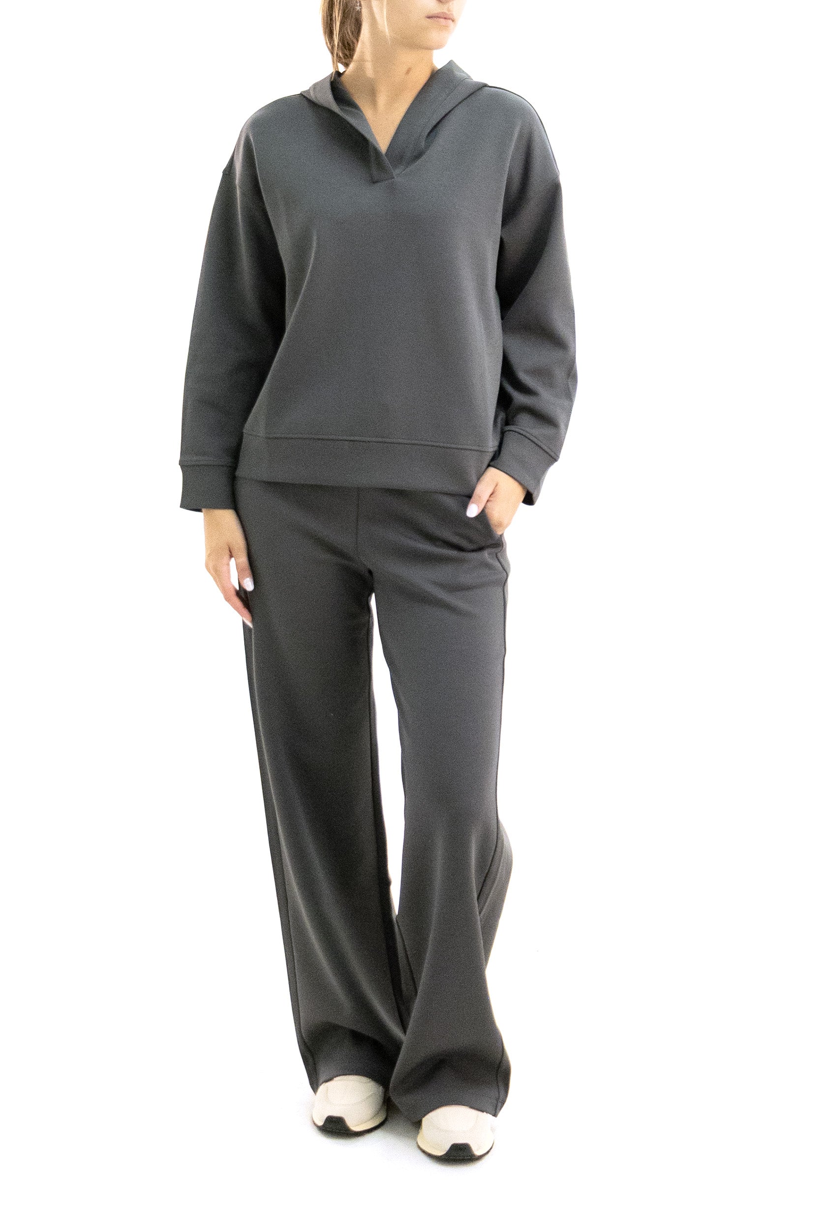 Pantaloni in jersey di colore grigio<BR/> SMMBALI 002 S MAX MARA