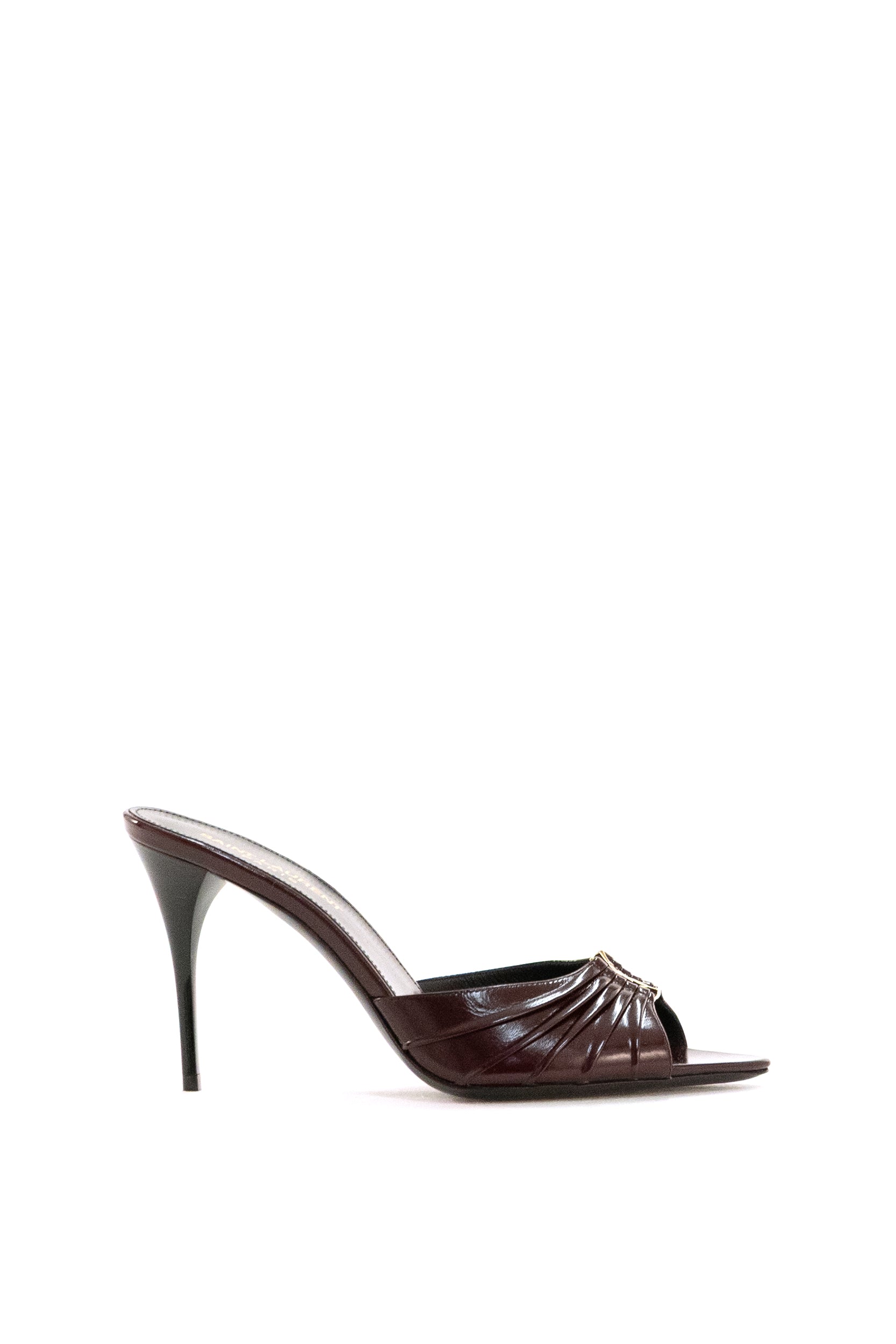 Mule Babylone in Pelle Liscia<BR/> 799606 AAEHF 6629 SAINT LAURENT
