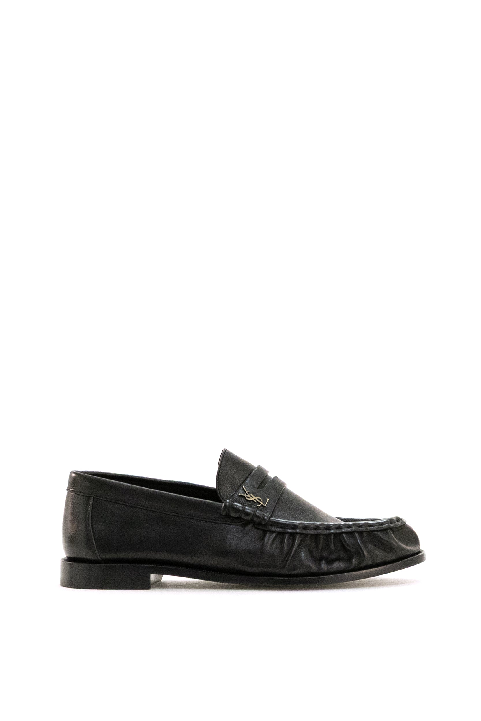Mocassini Le Loafer in Pelle Opaca<BR/> 818908 25VAA 1000 SAINT LAURENT