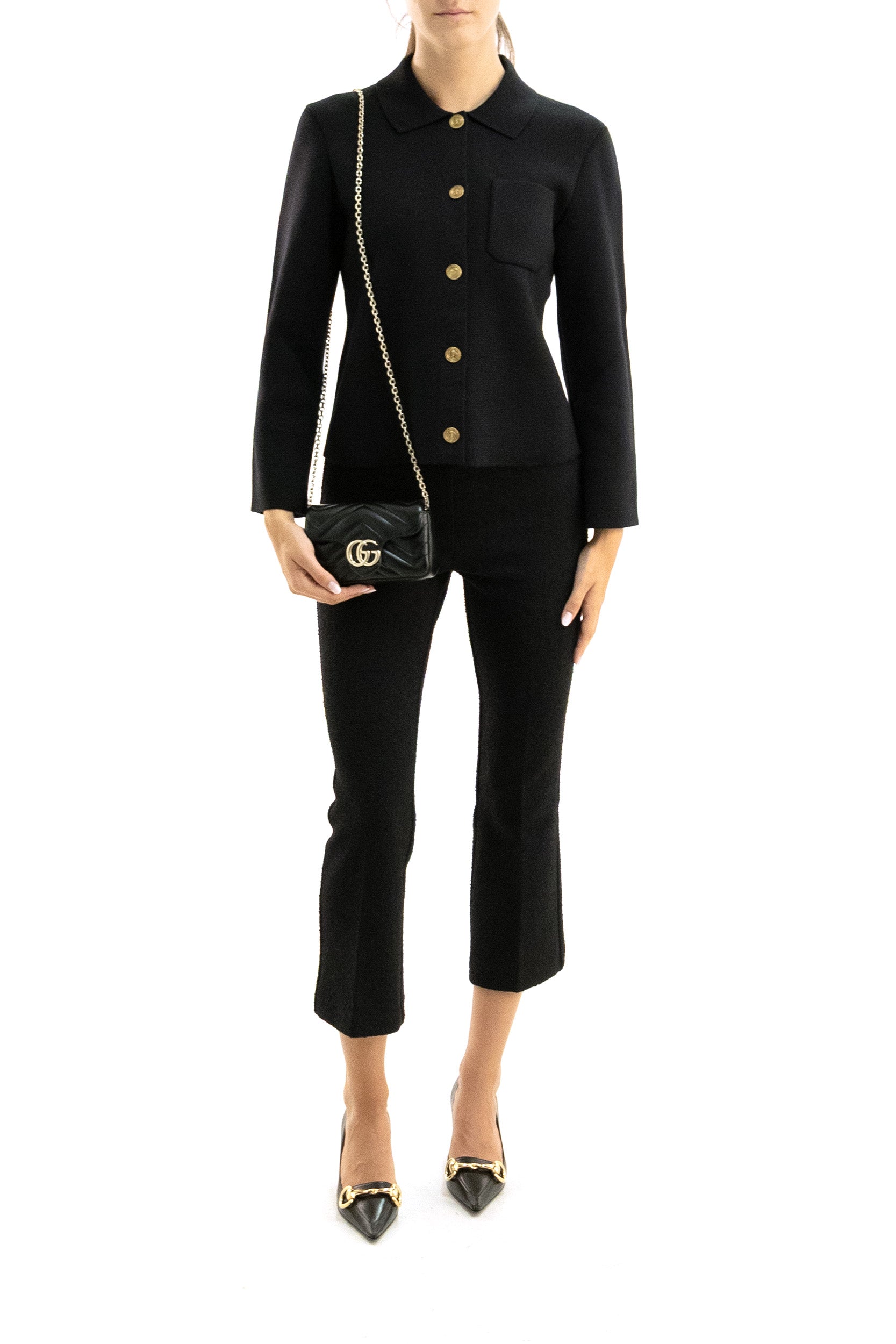 Giacca in Maglia di Lana<BR/> A0044Z Y76TR 1000 SAINT LAURENT
