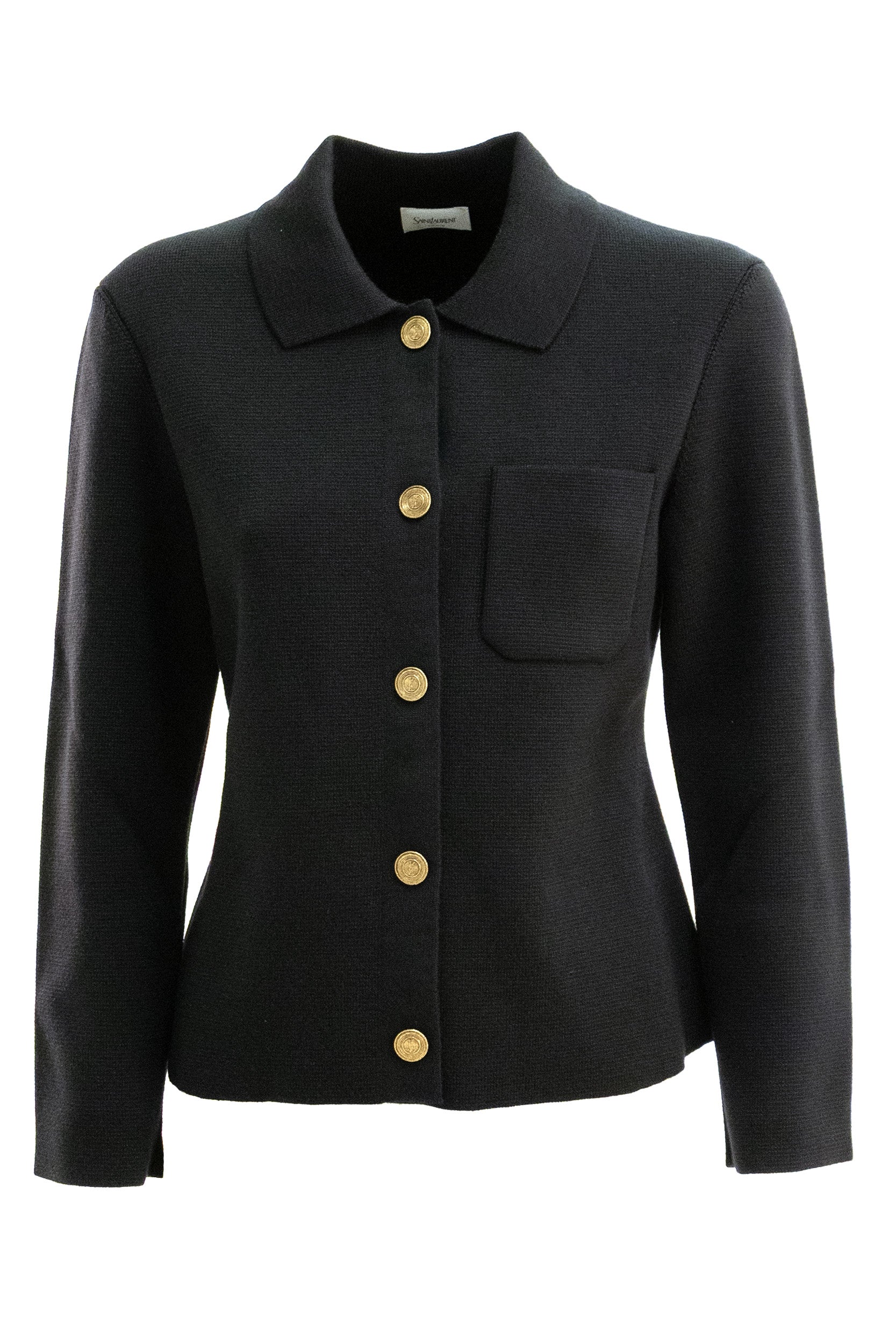 Giacca in Maglia di Lana<BR/> A0044Z Y76TR 1000 SAINT LAURENT