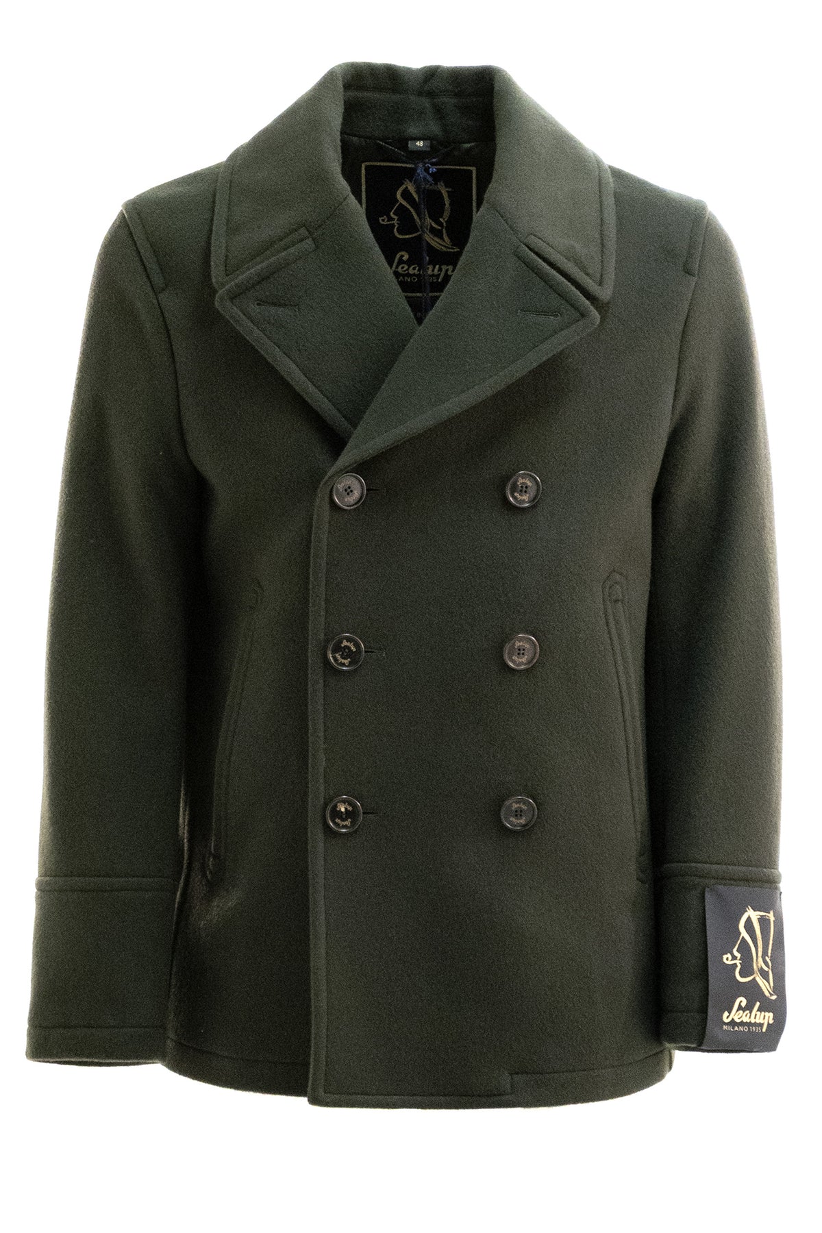 SEALUP Peacoat in Lana Cashmere, Verde