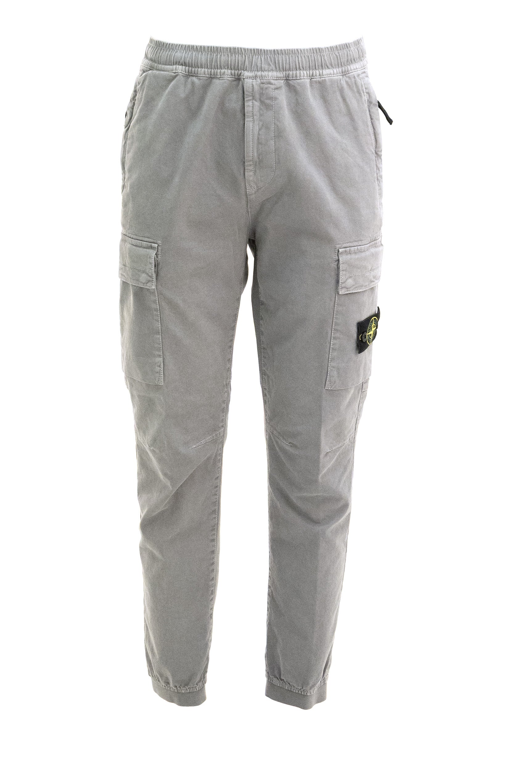 Pantalone Jogger Cargo in Raso di Cotone e Lana<BR/> L2S153100033 S0L1 V0160 STONE ISLAND