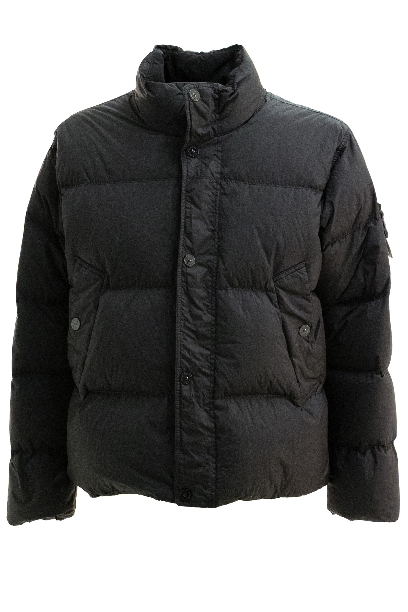 Piumino in Nylon di colore nero L2S154100109 S0A23 V0029 STONE ISLAND