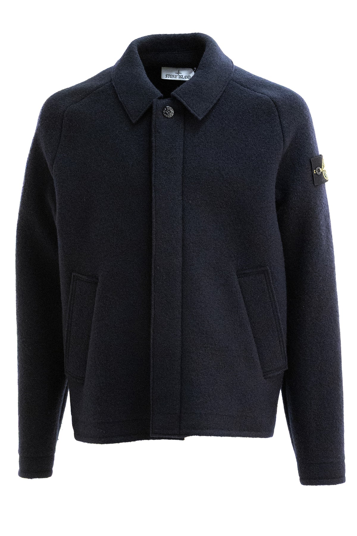 STONE ISLAND Giacca in lana di colore blu