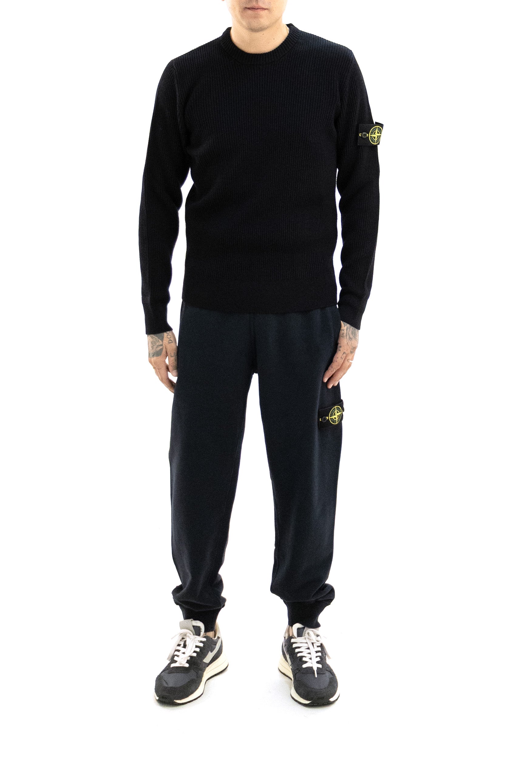 Maglione Girocollo in Lana<BR/> L2S155100072 S00A3 V0029 STONE ISLAND